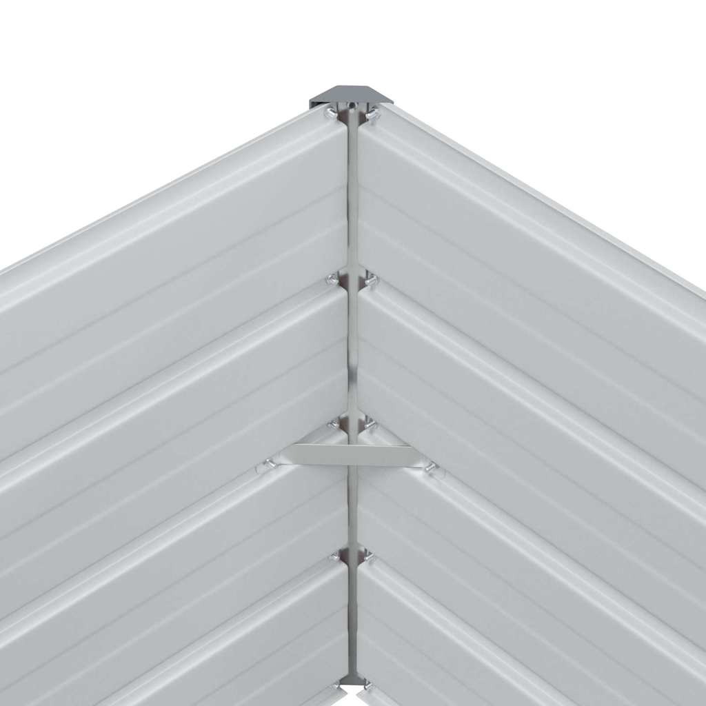 Højbed Lys Brun 400 x 80 x 45 cm Galvaniseret stål