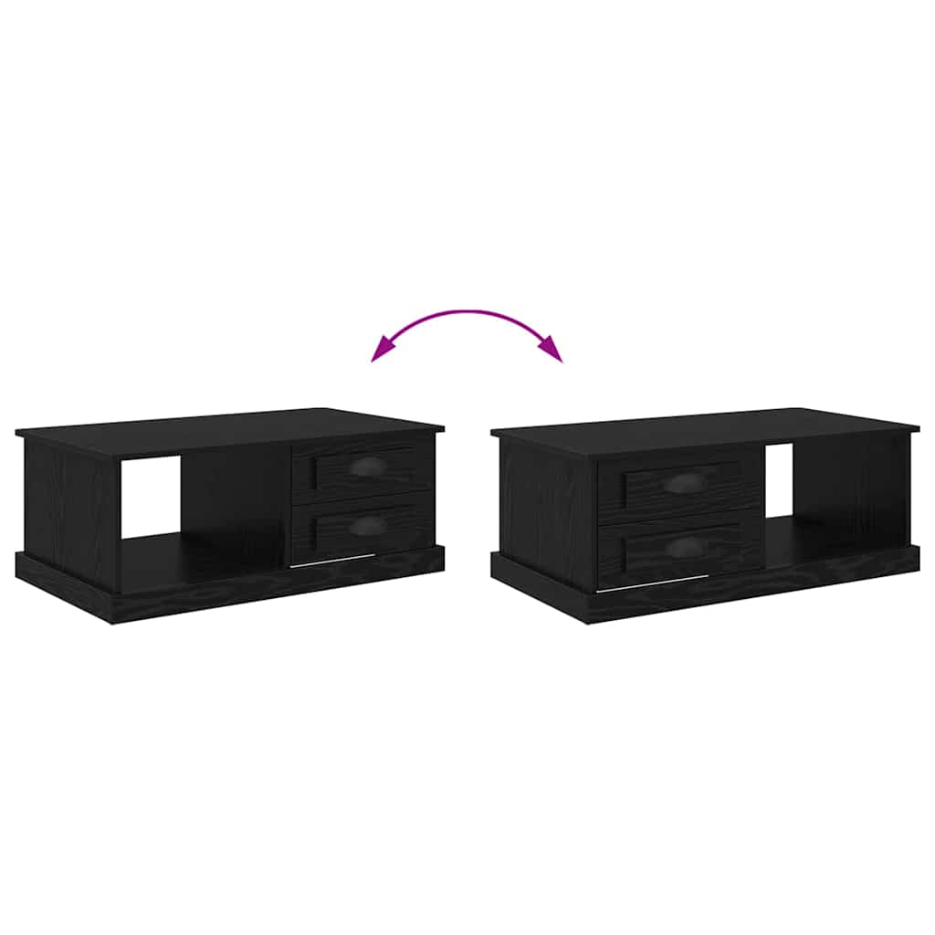Sofabord Sort eg 90 x 50 x 35 cm Konstrueret træ