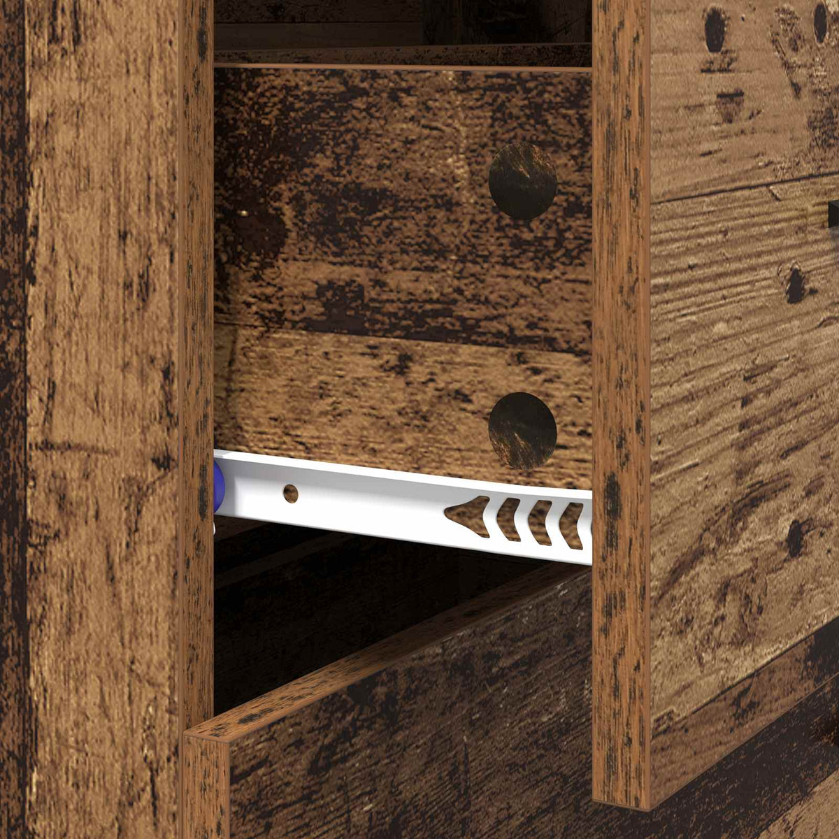 Sideboard Gammelt træ 69,5 x 34 x 90 cm Ingeniørt træ og jern