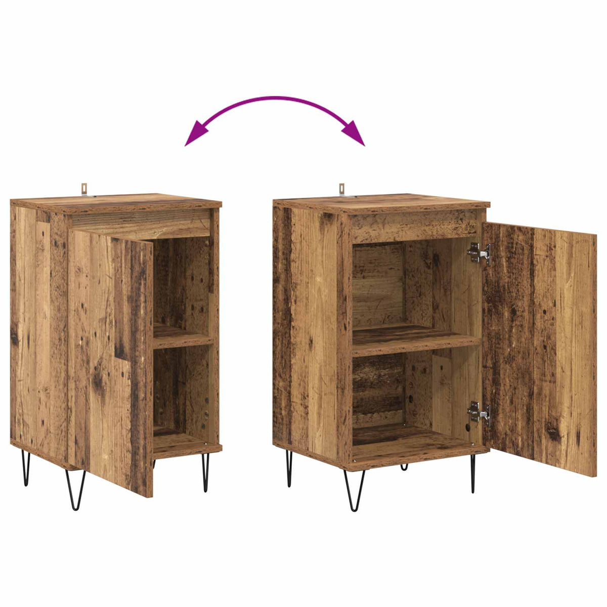 Sideboard Gammelt træ 40 x 35 x 70 cm Konstrueret træ