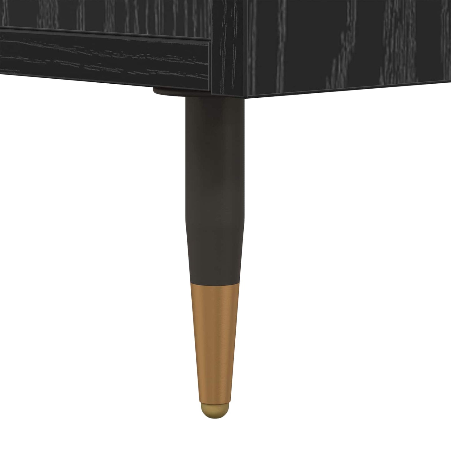 Sideboard Sort eg 40 x 35 x 70 cm Ingeniørt træ og jern