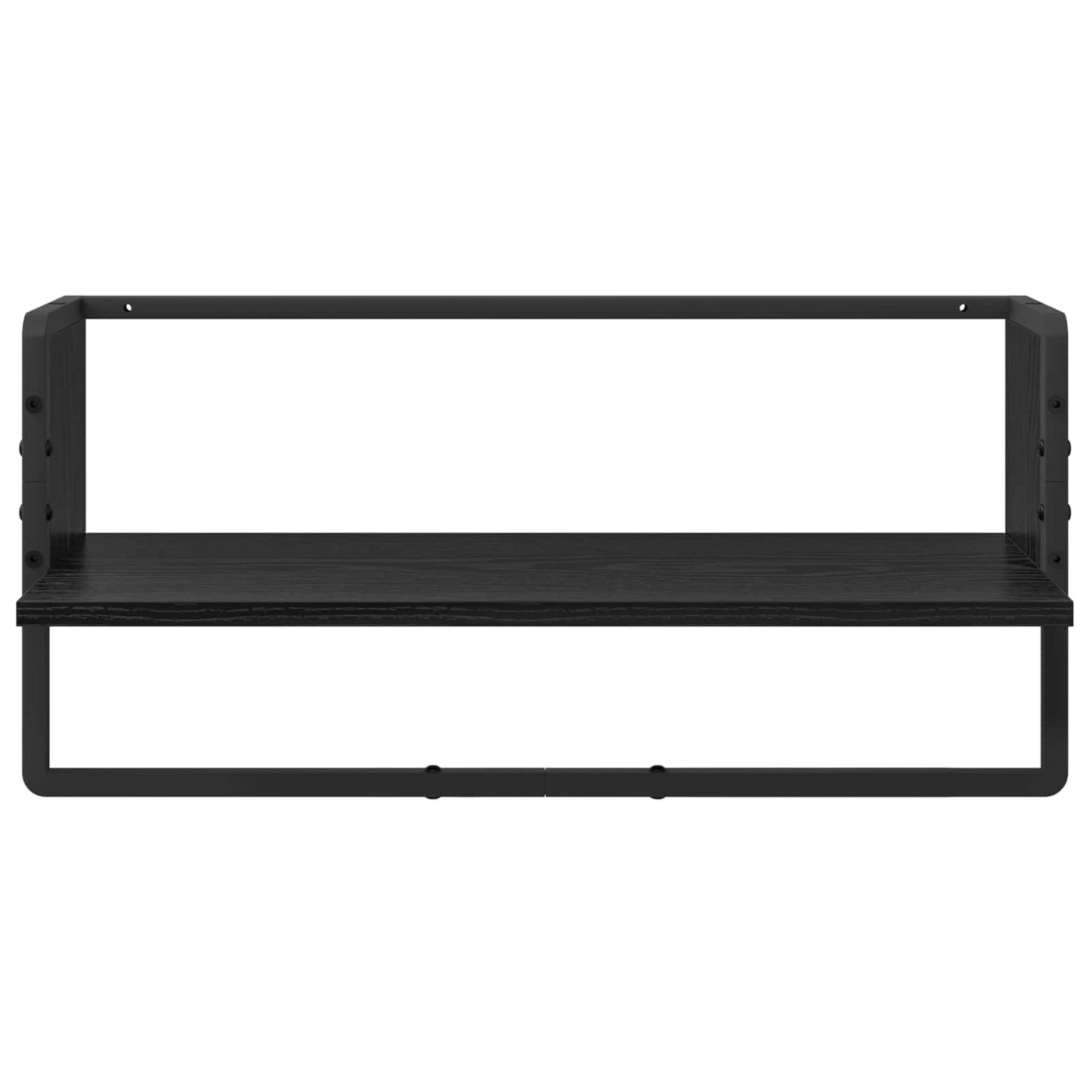 Væghyldesæt 6 stk. Sort eg 100 x 25 x 30 cm Konstrueret træ