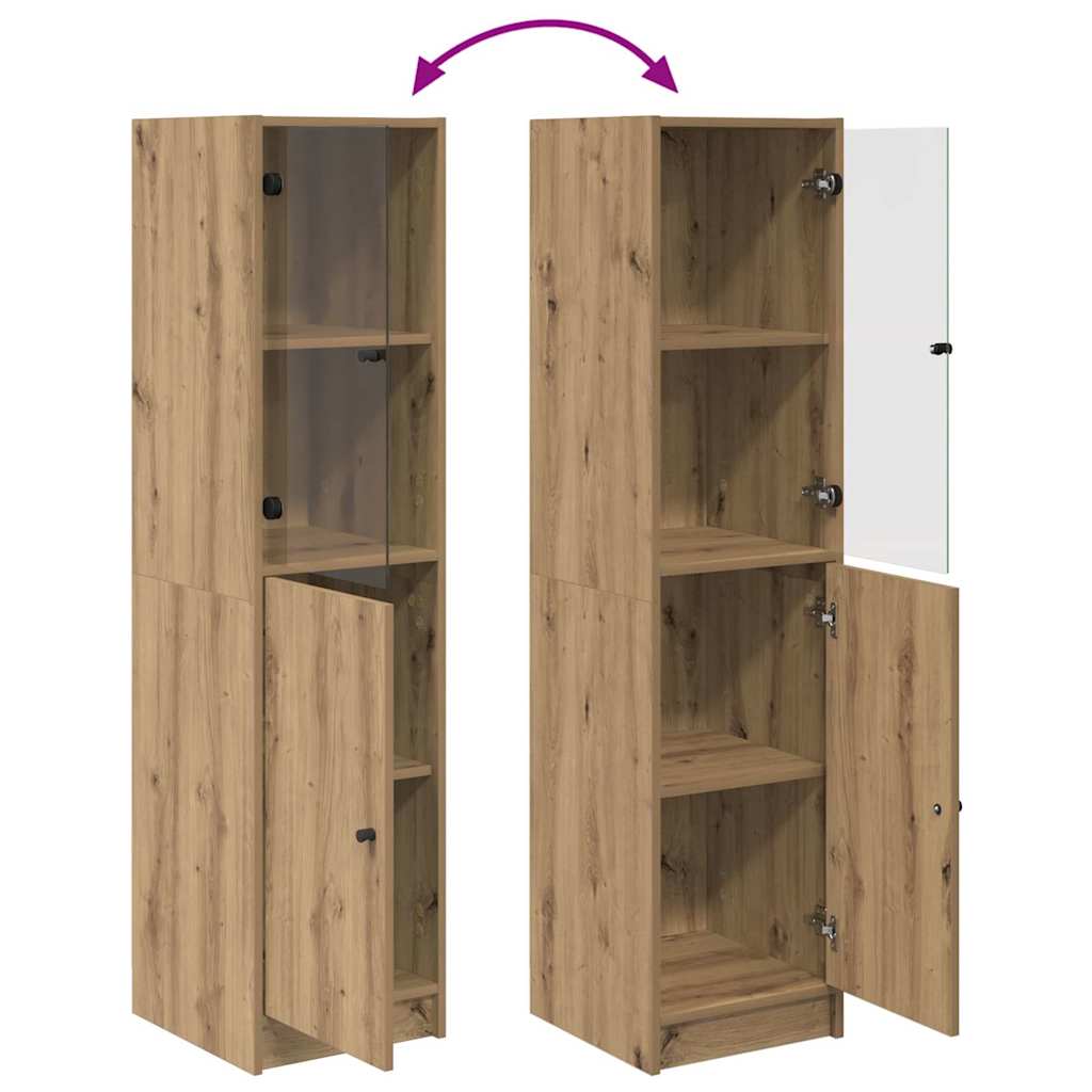 Highboard Artisan Egetræ 35 x 37 x 142 cm Konstrueret træ