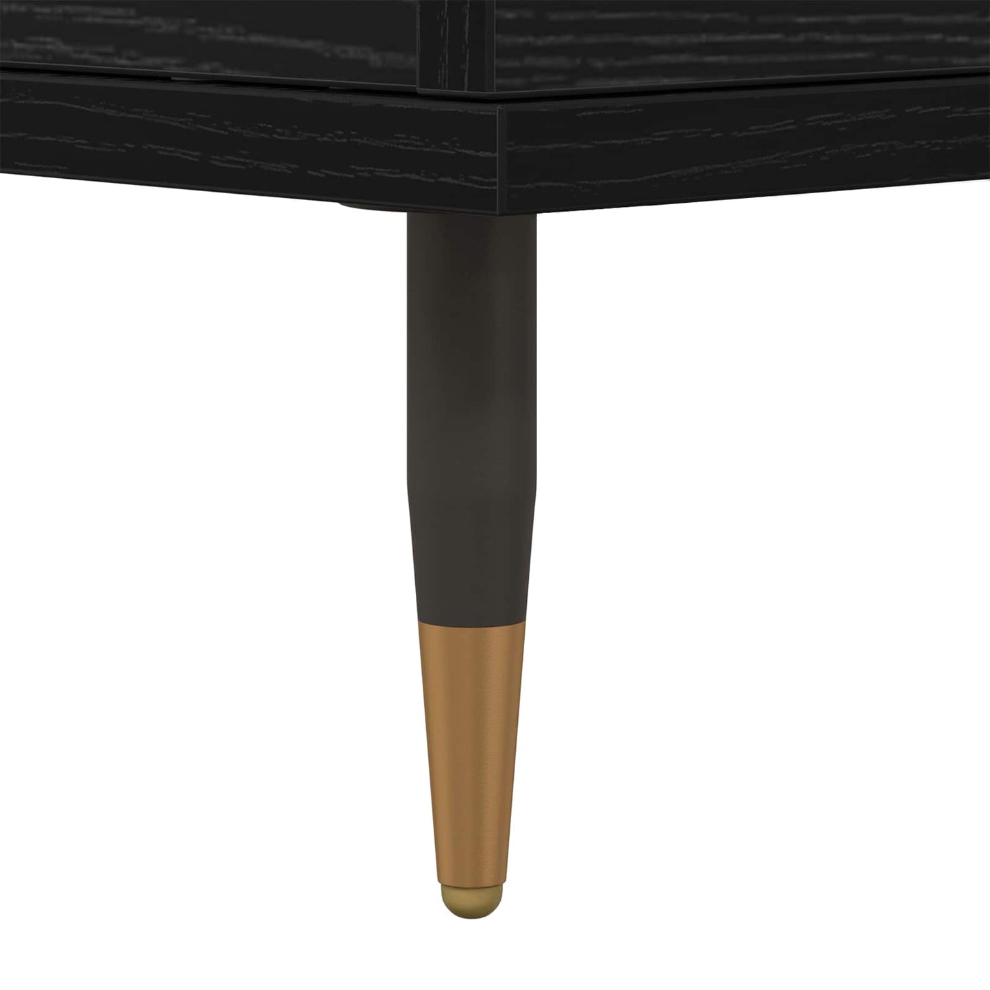 Opbevaringsskab 2 stk. Sort eg 60 x 35 x 70 cm