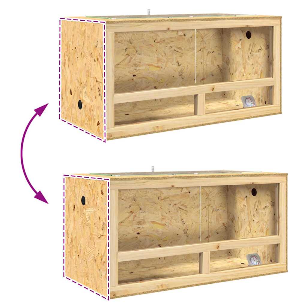 Terrarium Brun 100 x 50 x 50 cm OSB