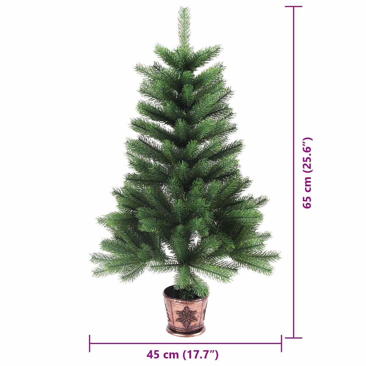 Juletræ med 150 LED'er med stativ Grøn 65 cm PE