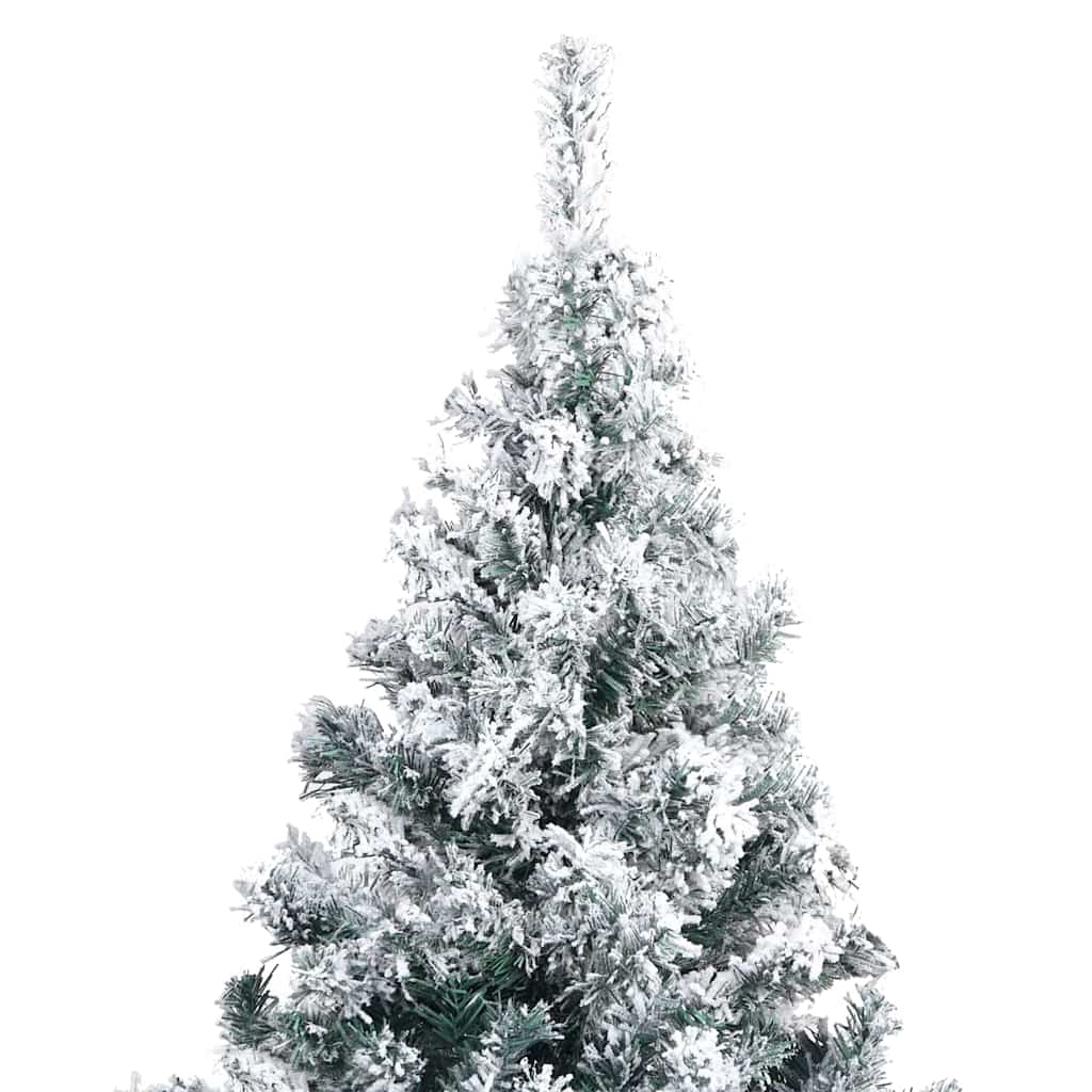 Kunstigt juletræ Hvid 180 cm PVC og Stål og Plastik
