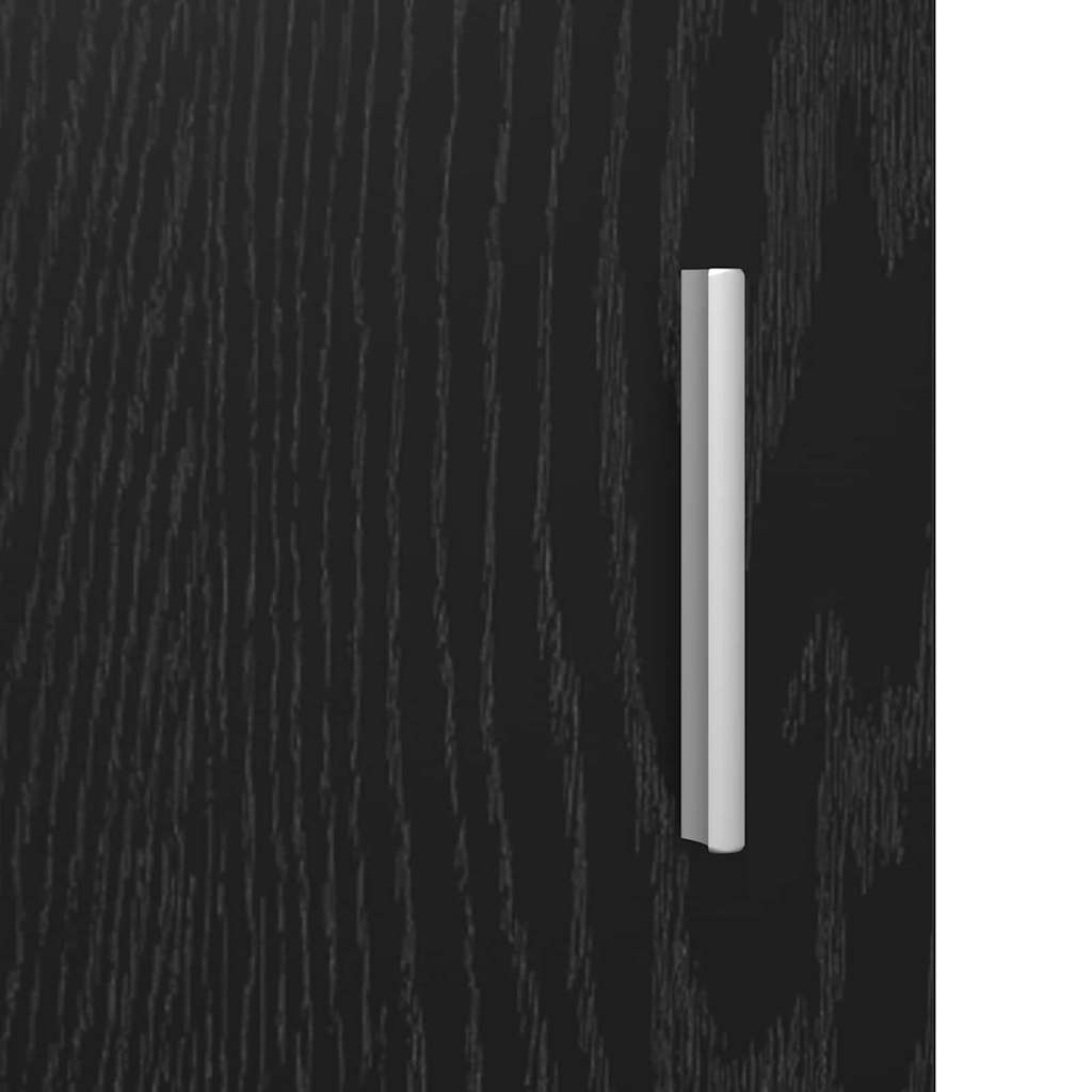 Highboard Sort eg 80 x 42,5 x 185 cm Konstrueret træ