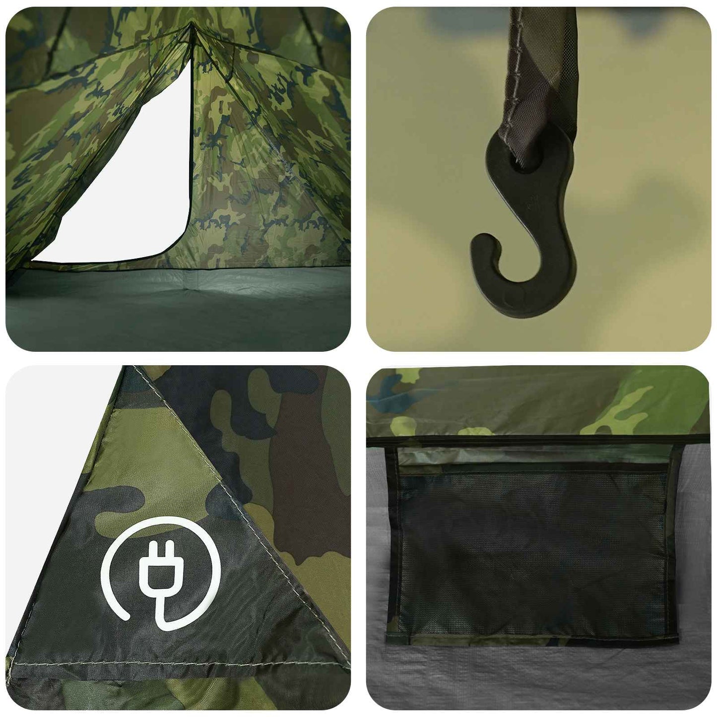 Backpacking Telt 4-personers Camouflage