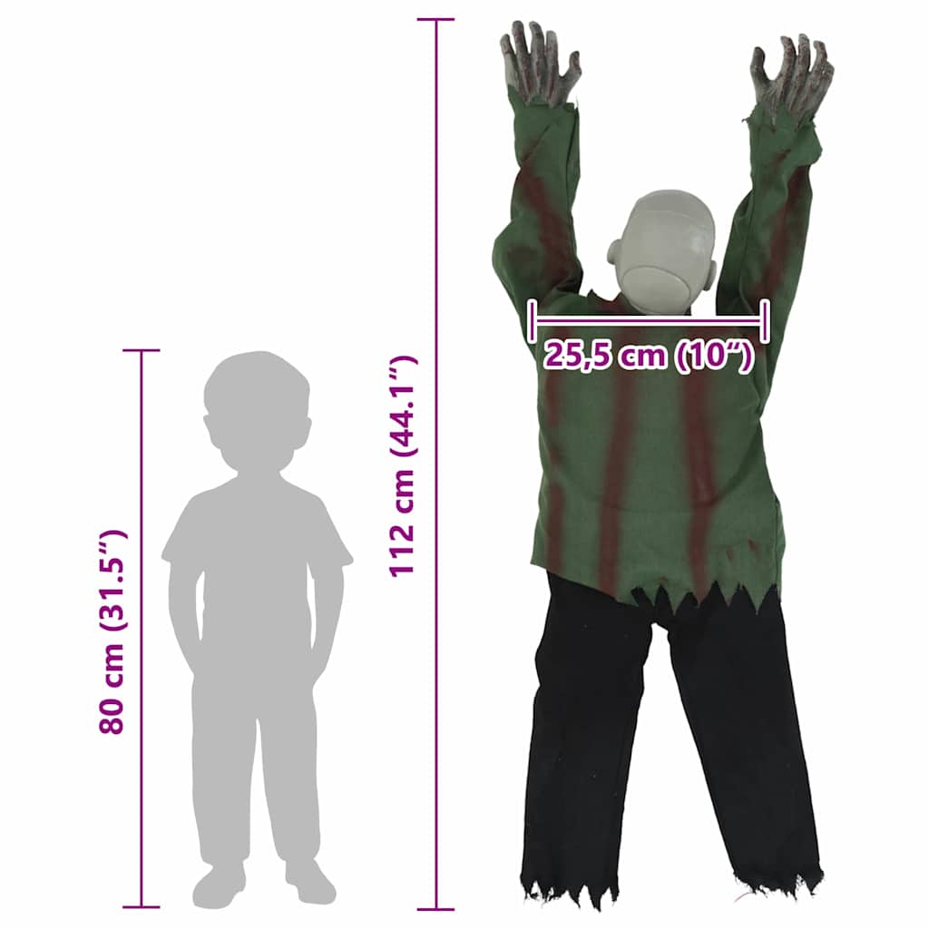 Halloween-zombie SPOOKA Grøn 110 x 50 x 21 cm Polyester