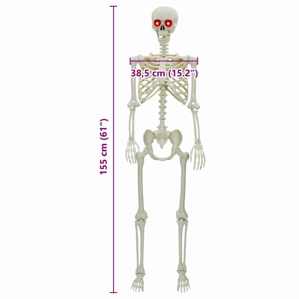 Halloween Skelet Hvid 155 x 38,5 cm Polypropylen