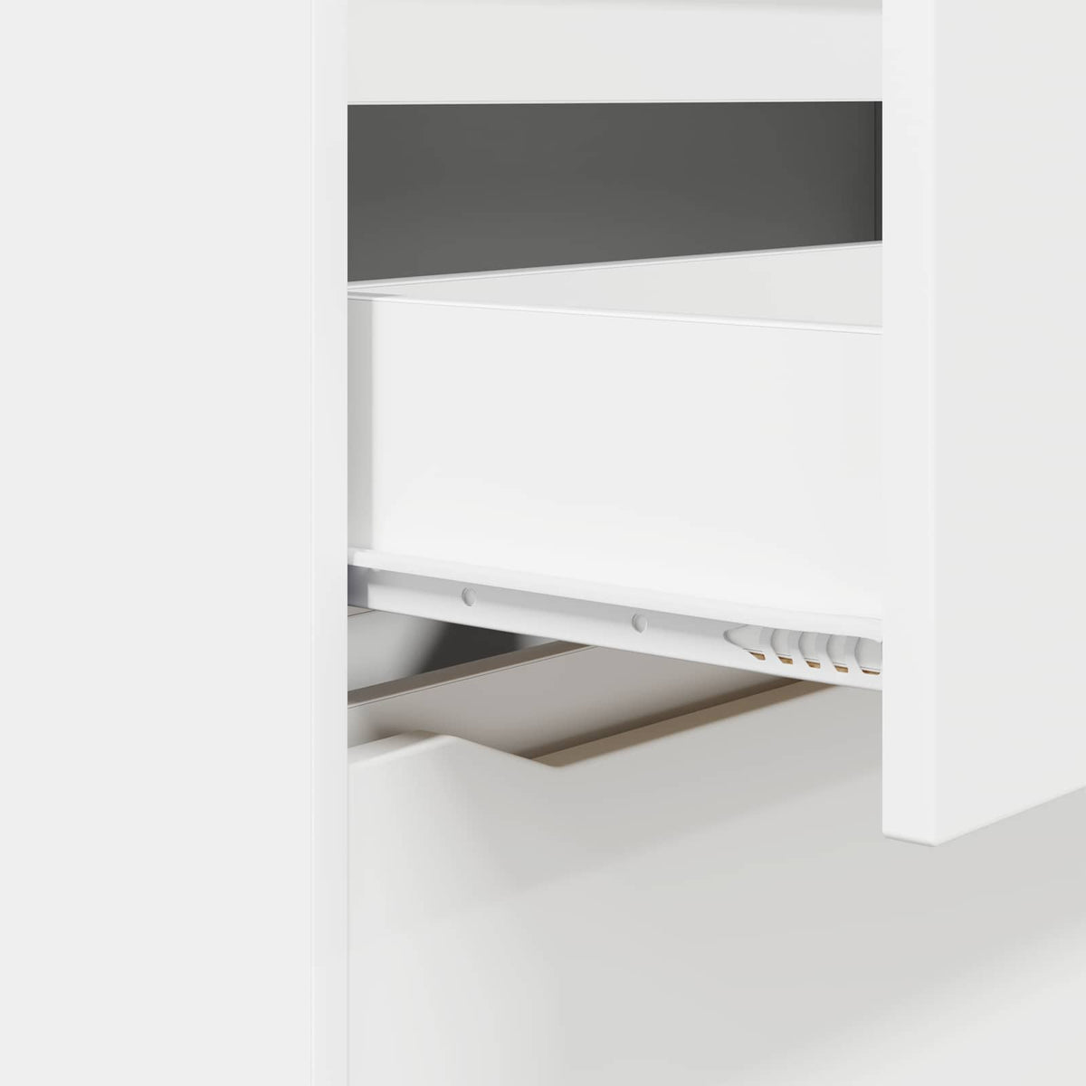 Opbevaringsskab 80 x 48 x 57 cm Konstrueret træ Hvid