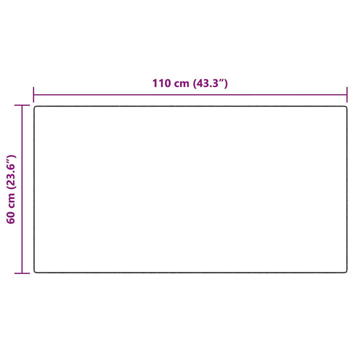 Skridsikker tæppe af kunstig kaninpels OLITE Beige 60 x 110 cm
