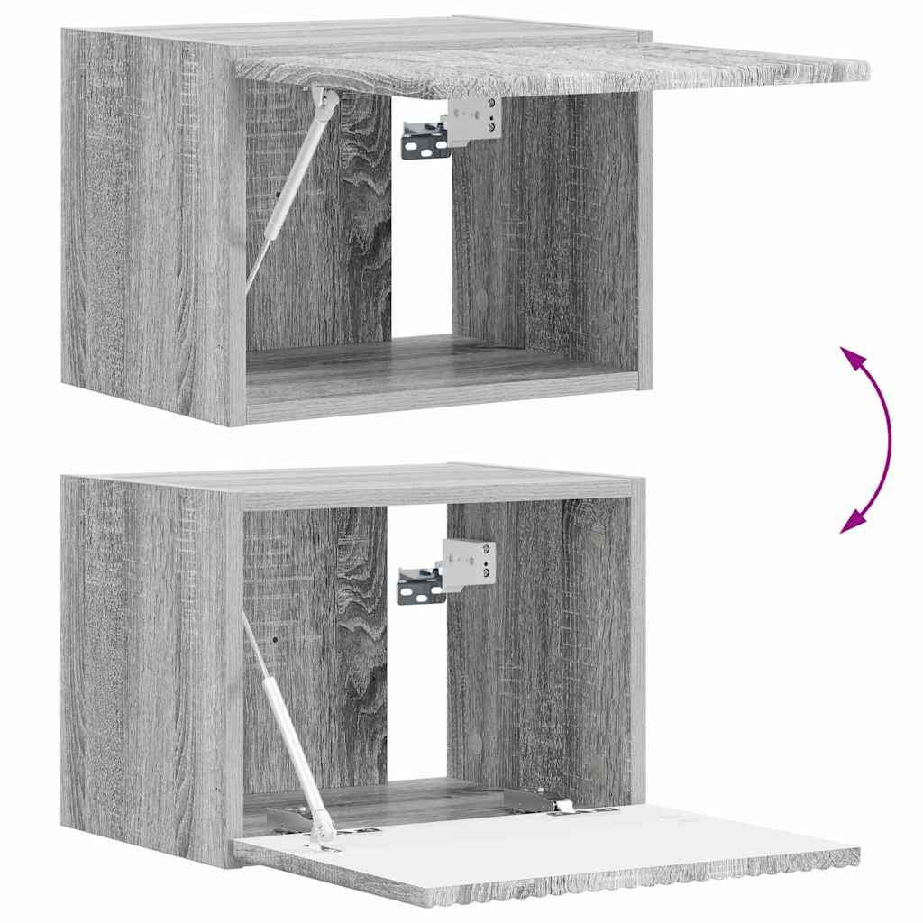 TV vægskab 39 x 31 x 29,5 cm Grå Sonoma Konstrueret træ