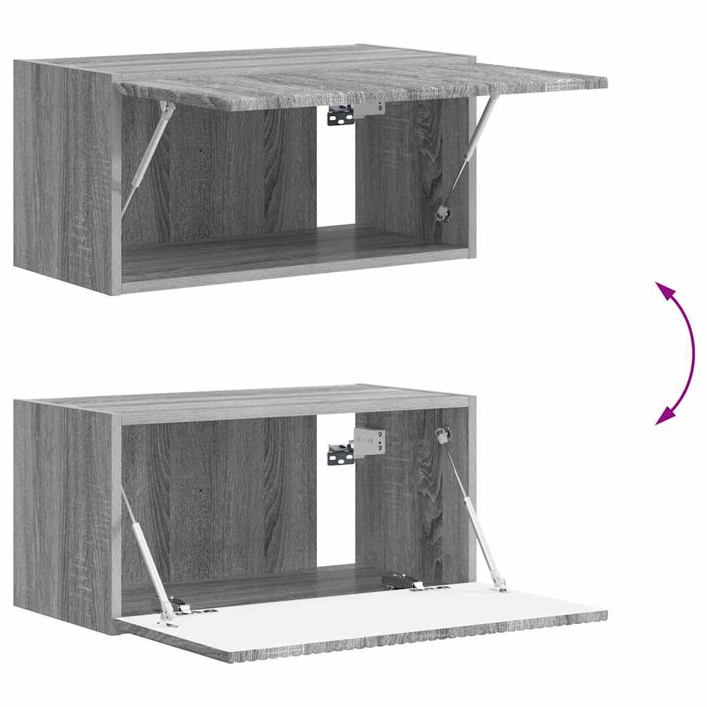 TV vægskab 60 x 31 x 29,5 cm Grå Sonoma Konstrueret træ