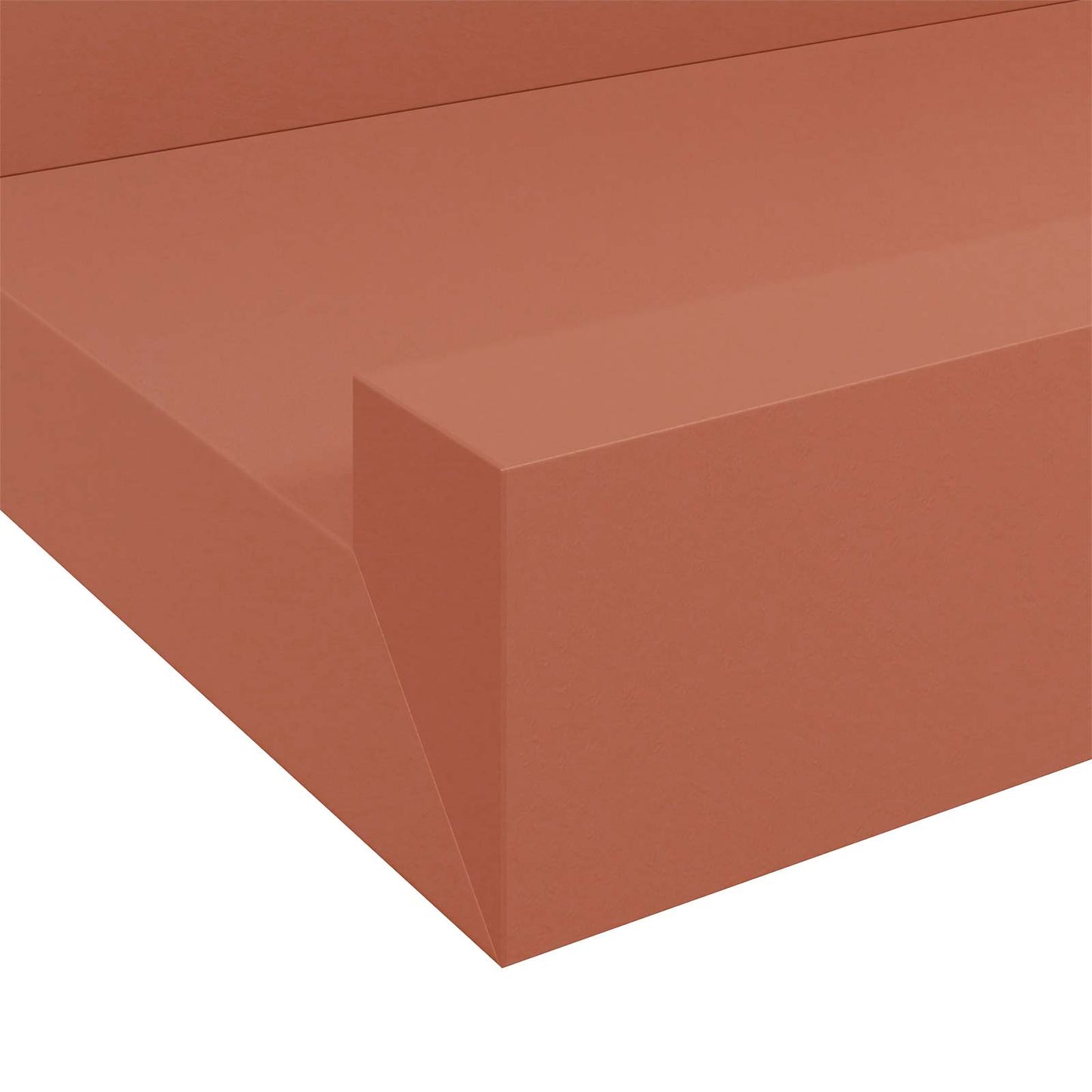 Væghylde 2 stk. Rød 40 x 9 x 3 cm Konstrueret træ