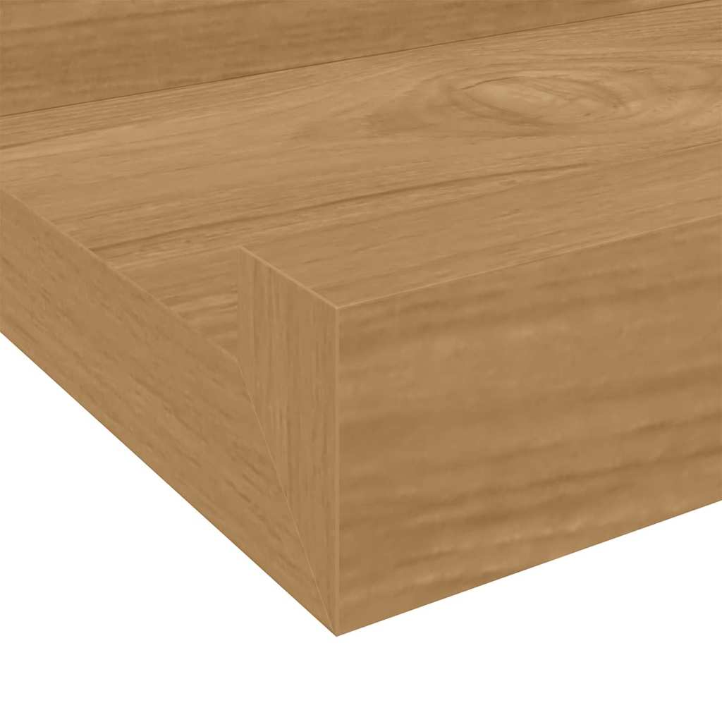 Væghylde 4 stk. Brun 40 x 9 x 3 cm Konstrueret træ