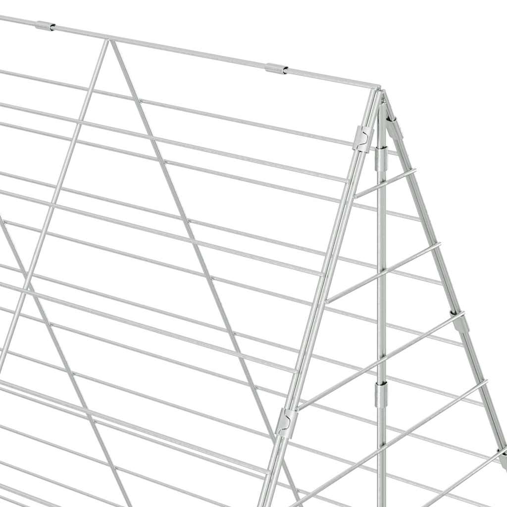 Kanin Bur Sølv 300 x 100 x 210 cm Galvaniseret stål