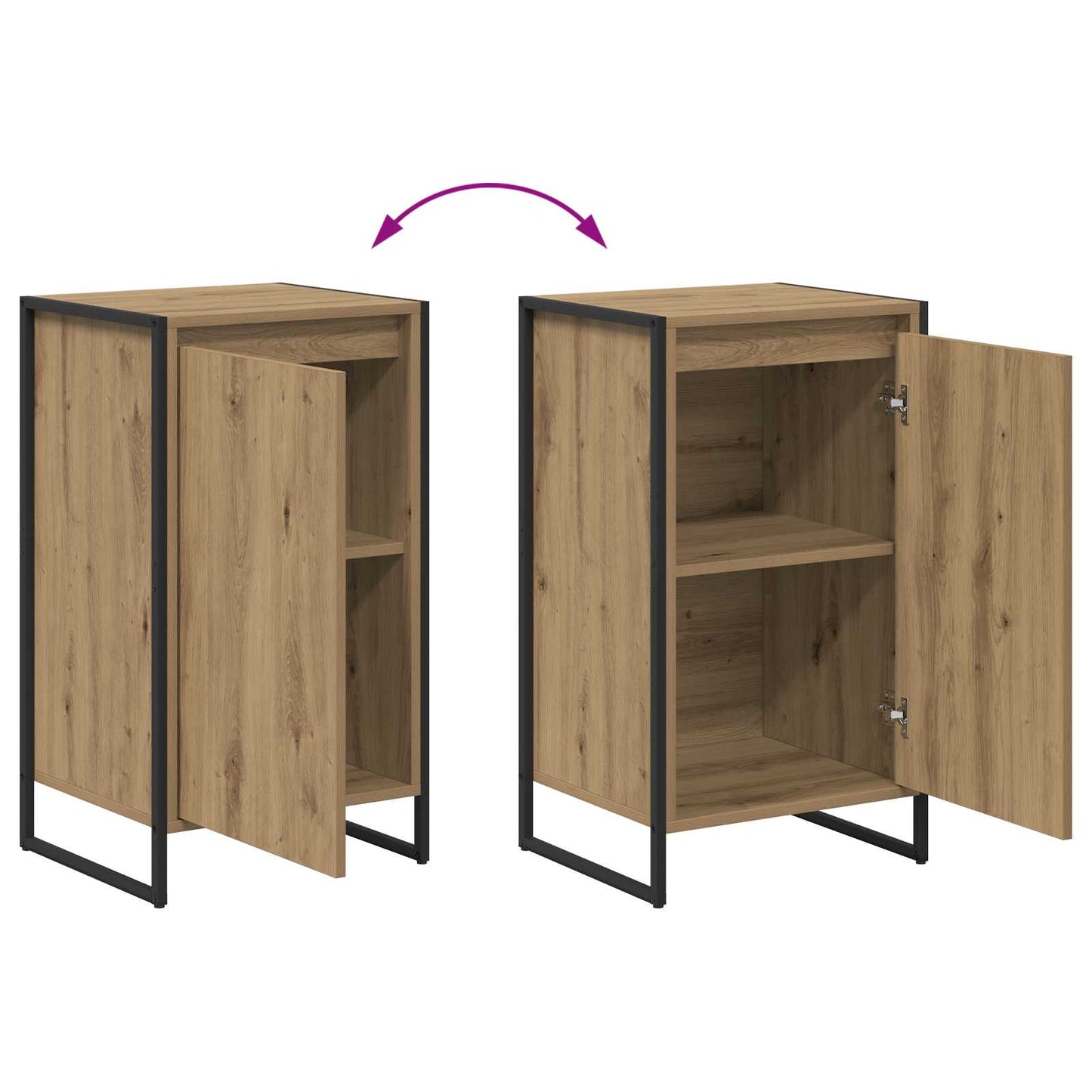 Sideboard Artisan eg 43 x 36 x 75,5 cm Konstrueret træ