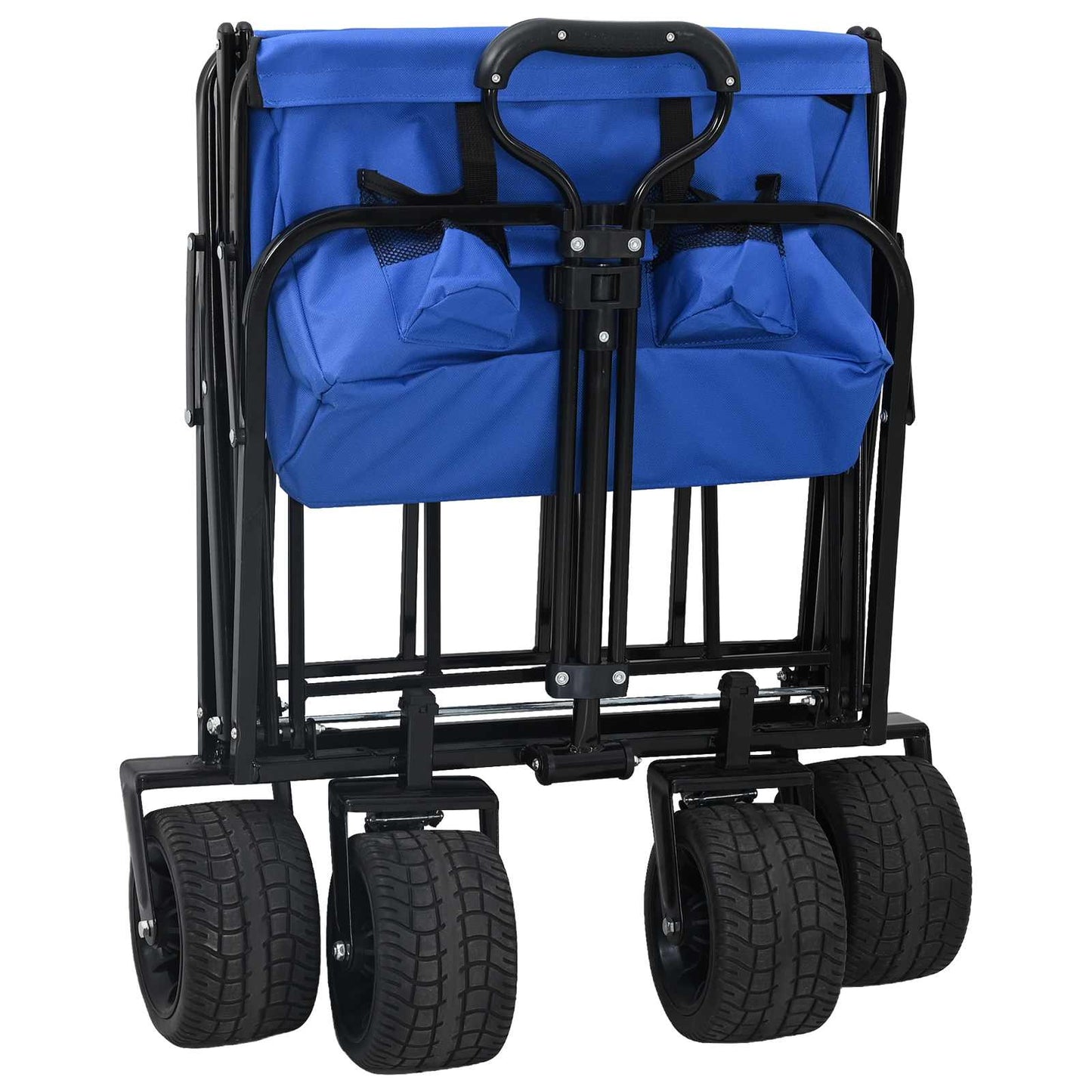 Foldbar indkøbsvogn 89 x 63 x 96 cm Blå 200 kg