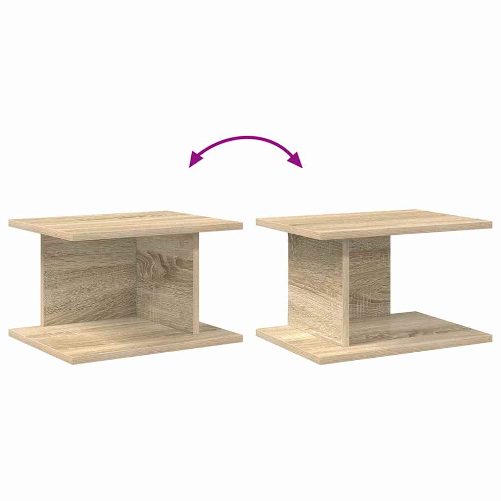Sengebord 2 stk. Sonoma eg 40 x 30 x 25 cm Konstrueret træ