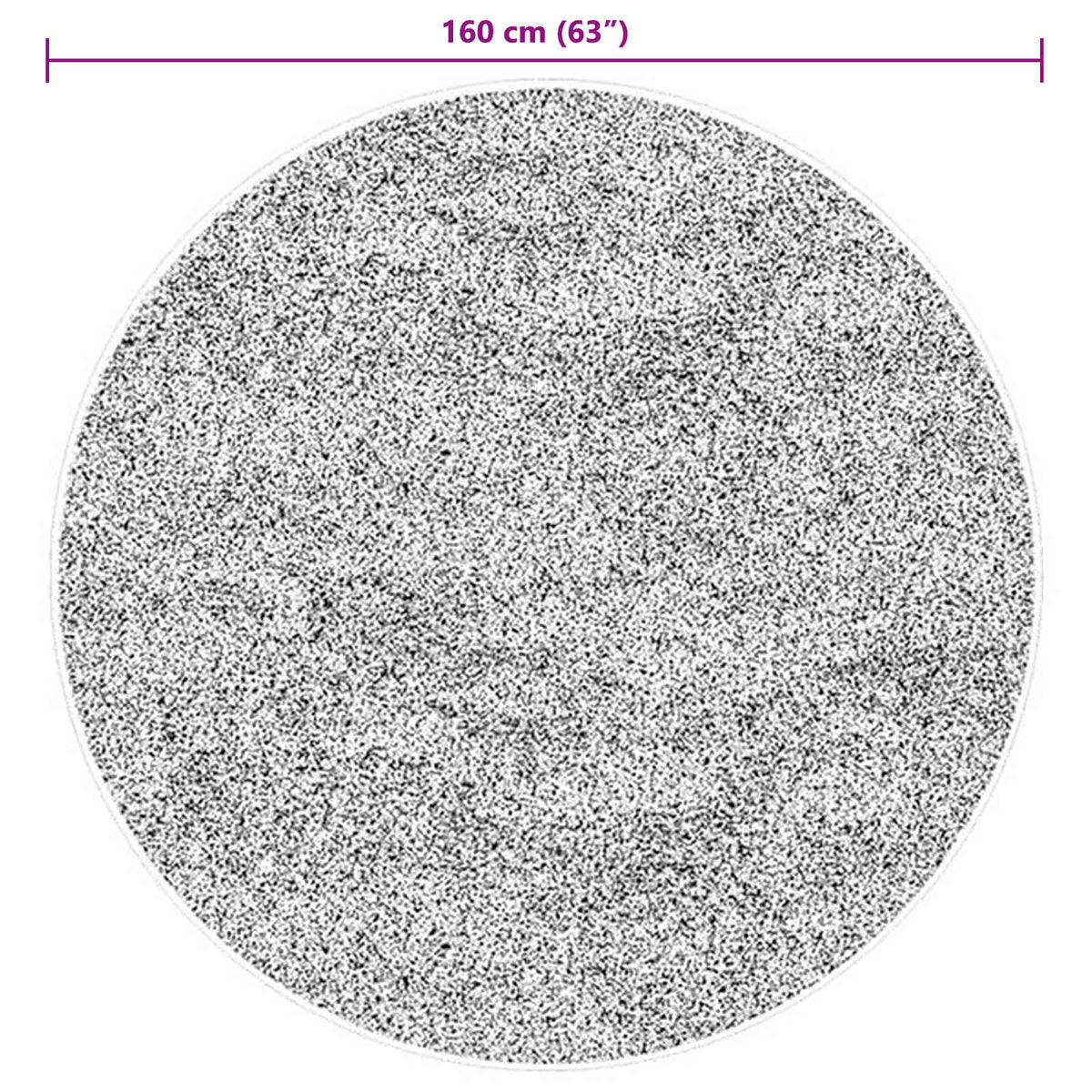 Medium luv blød og vaskbar tæppe HUARTE Brun Ø 160 CM Polyester