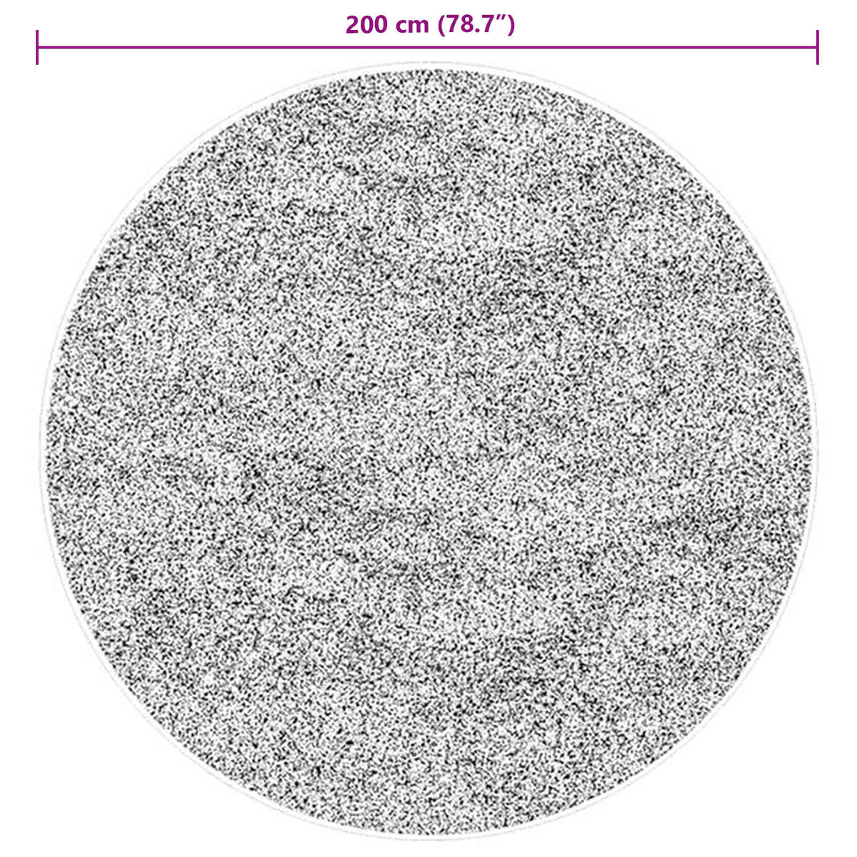 Medium luv blød og vaskbar tæppe HUARTE Brun Ø 200 CM Polyester