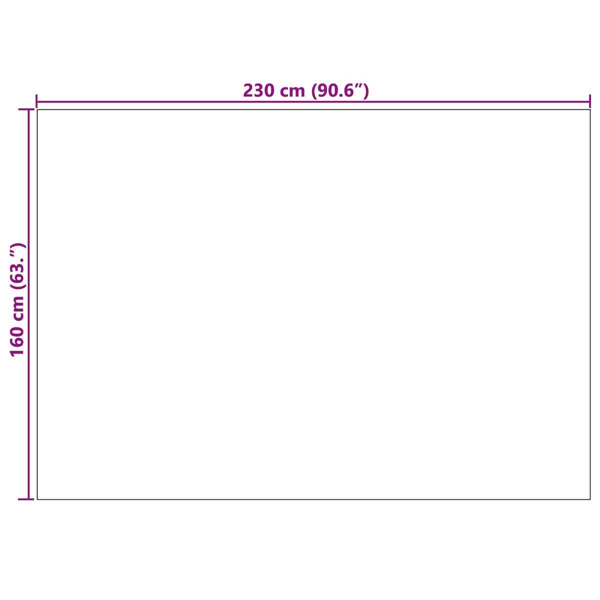Indendørs og udendørs tæppe PALMERAS Creme 230 x 160 cm