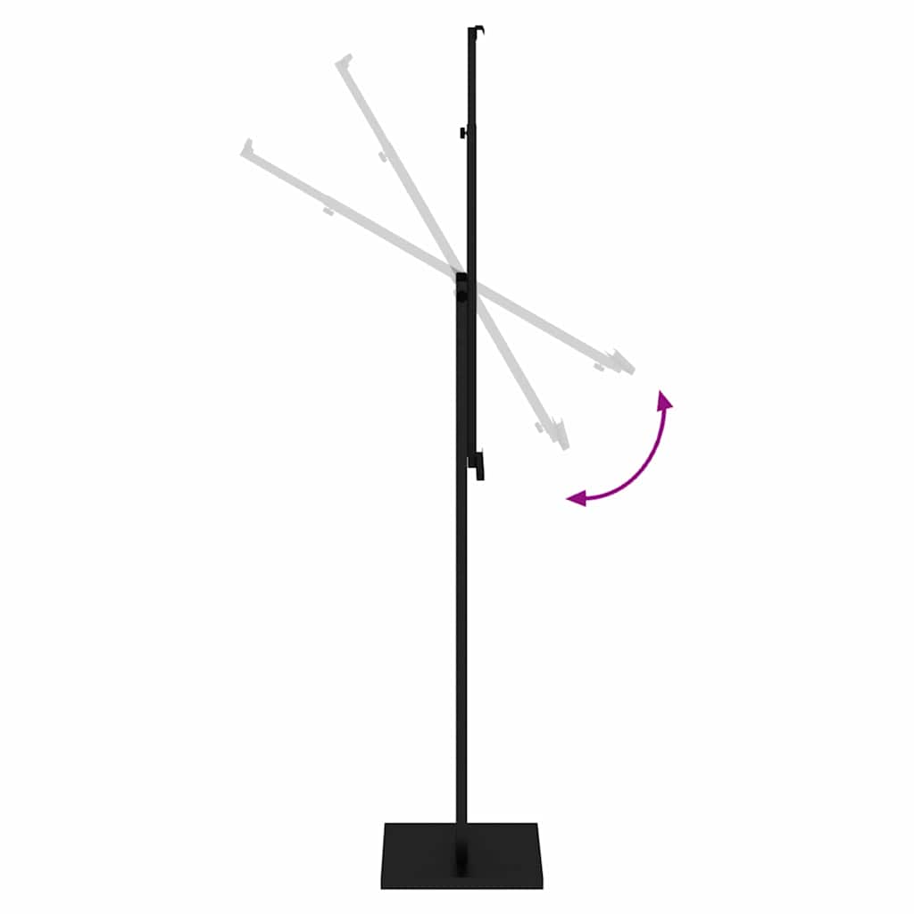 Messeskærme Sort 26,5 x 26,5 x 150 cm Stål