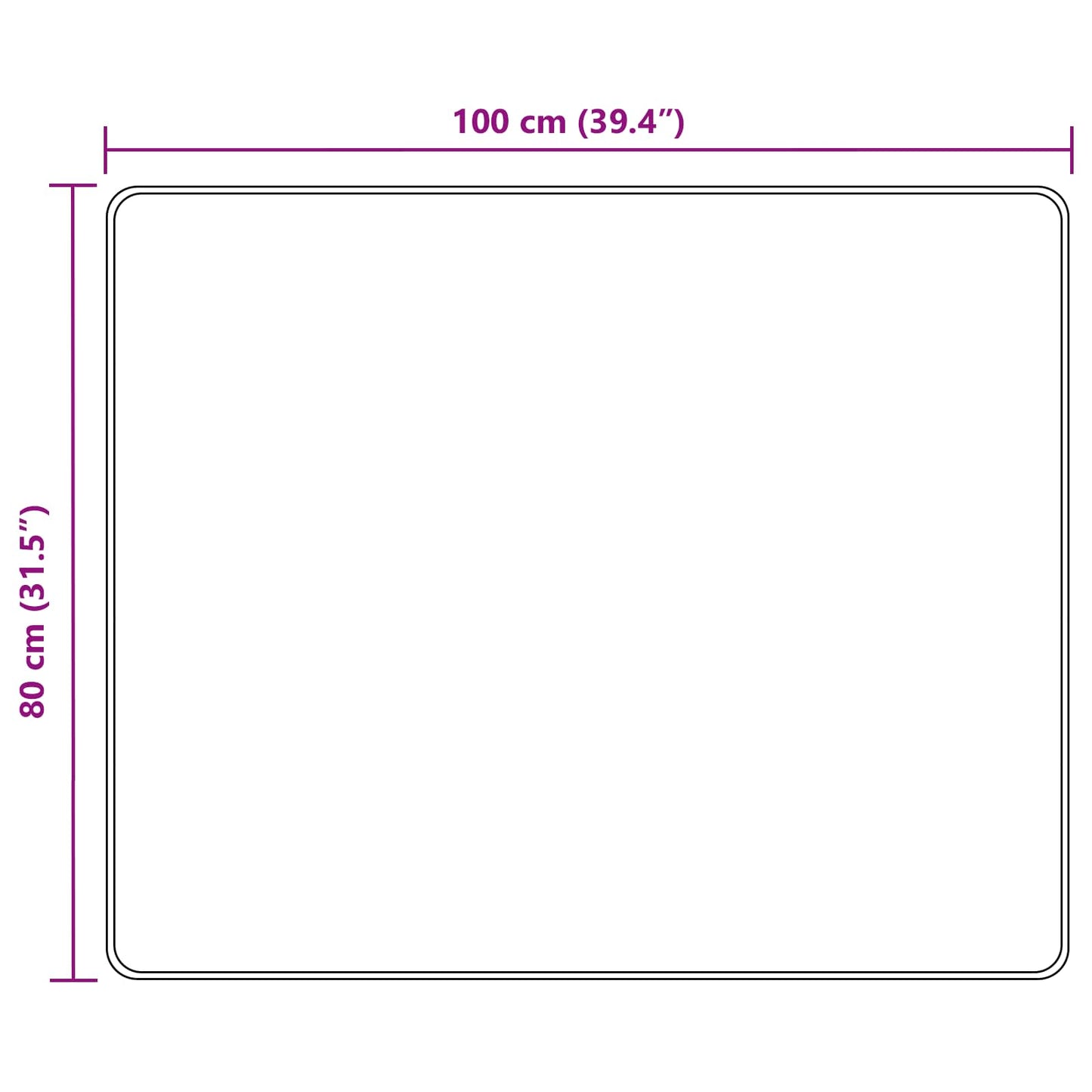 Tæppe Runner MARSA Flerfarvet 80 x 100 cm Polyester og PVC