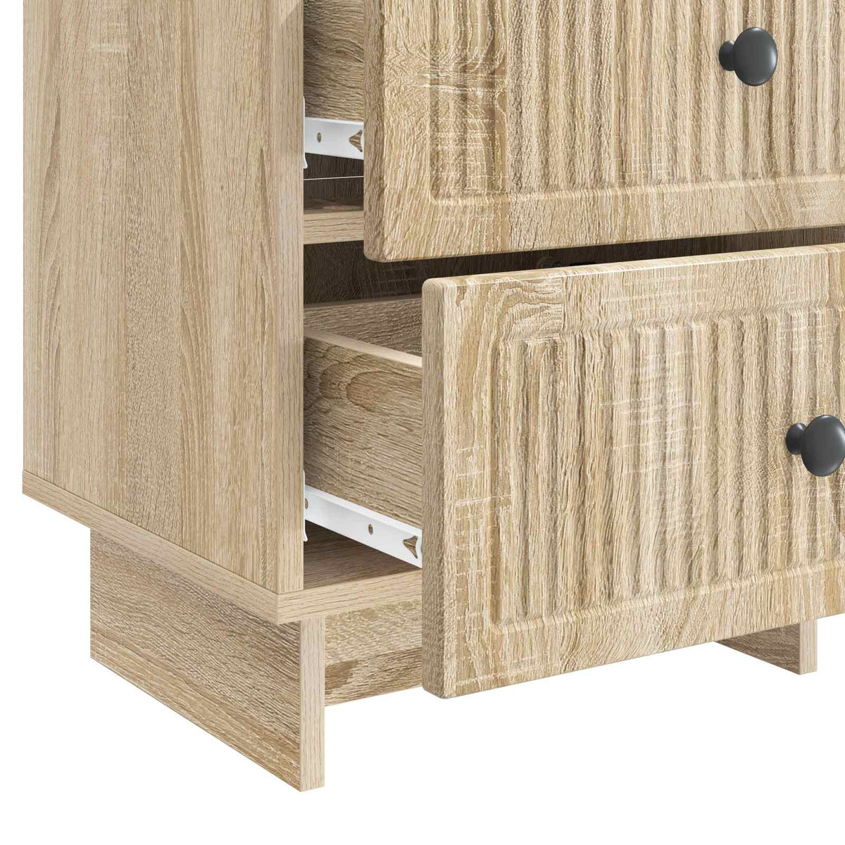 Natskab 2 stk. Sonoma-eg 43 x 34,5 x 47,5 cm Konstrueret træ