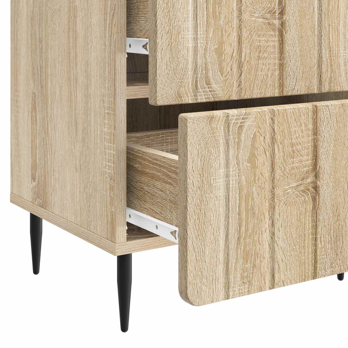 Natskab 2 stk. Sonoma-eg 43 x 34,5 x 49,5 cm Konstrueret træ