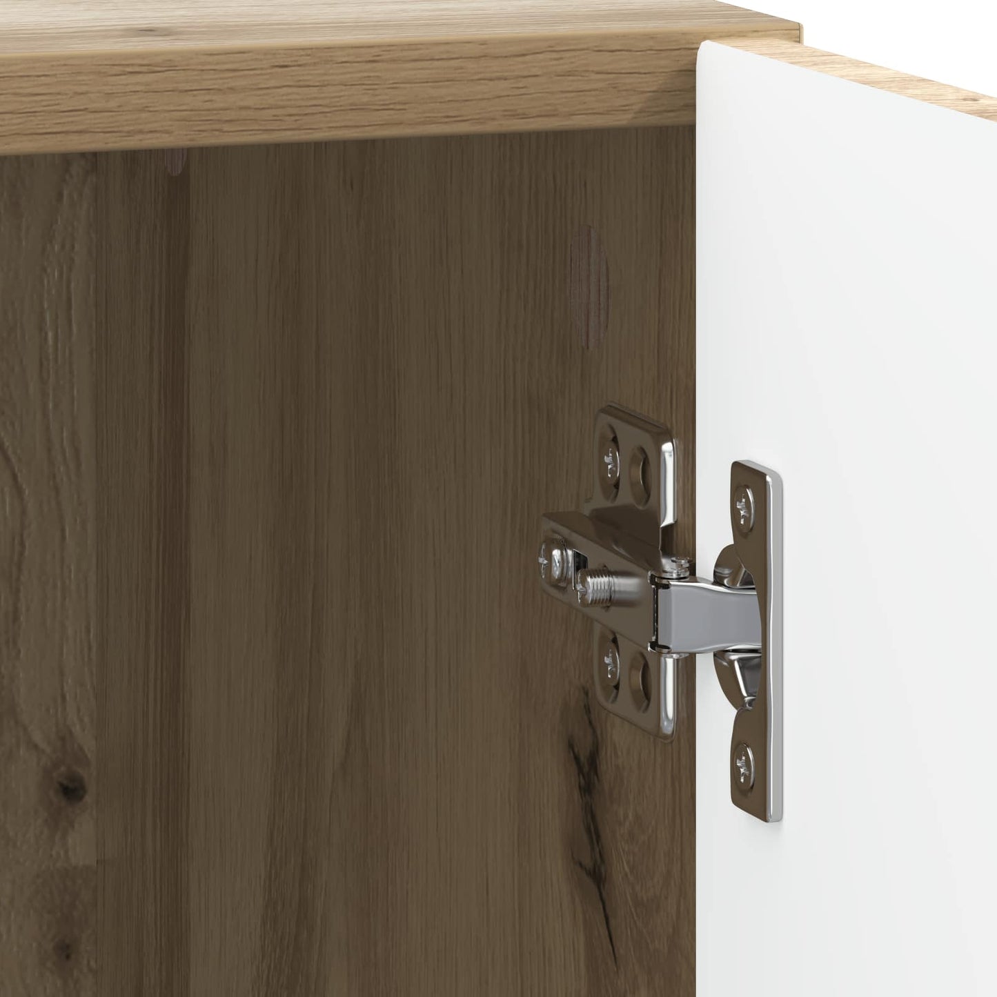 Sengebord 2 stk. Artisan-eg 43 x 34,5 x 47 cm Konstrueret træ