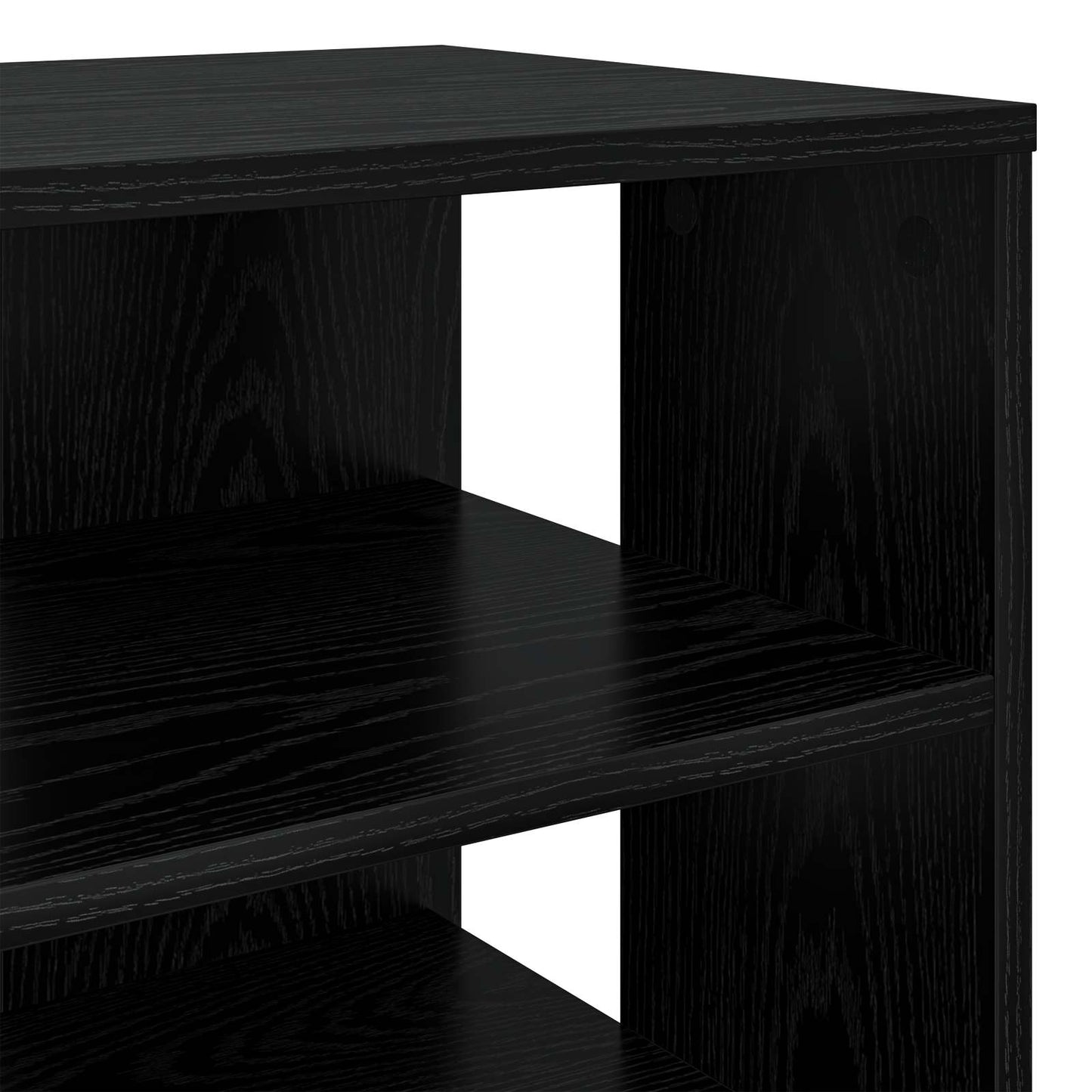 Sko skab 2 stk. 62 x 35 x 100 cm Konstrueret træ Sort eg