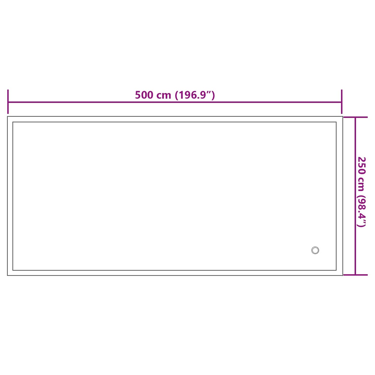 Vinter pool pude Blå 460 x 230 x 160 cm PVC