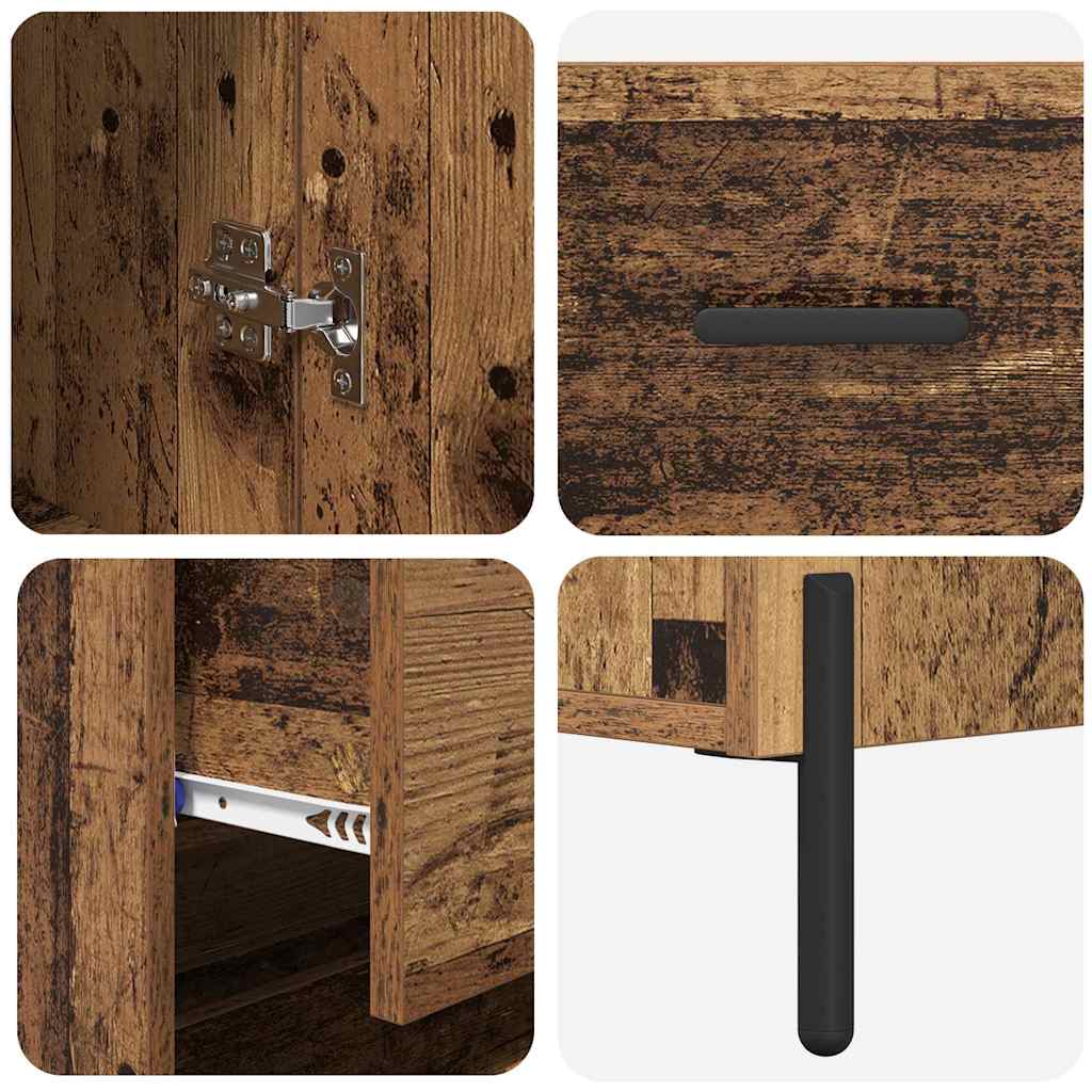 Highboard Gammelt træ 69,5 x 32,5 x 180 cm Konstrueret træ