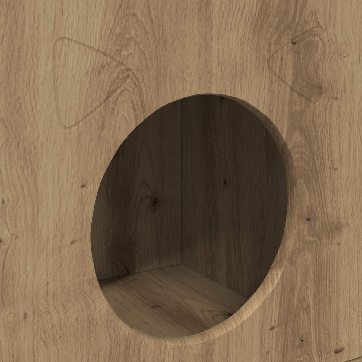 Kat Hus Artisan-eg 72 x 42,5 x 70 cm Konstrueret træ