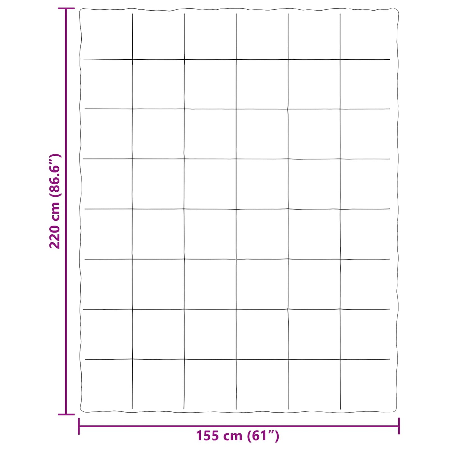 Helårs dyne 155 x 220 cm 4 årstider Mikrofiber (100% polyester)