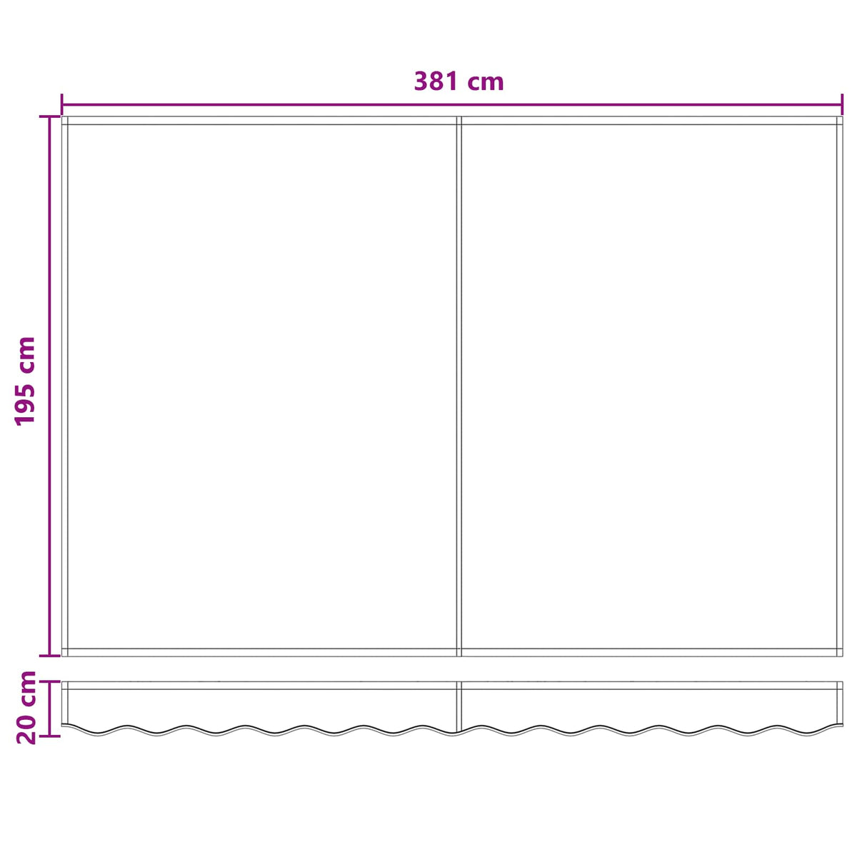 Elektrisk Utrækkelig Markise Gråbrun 4 x 2 m