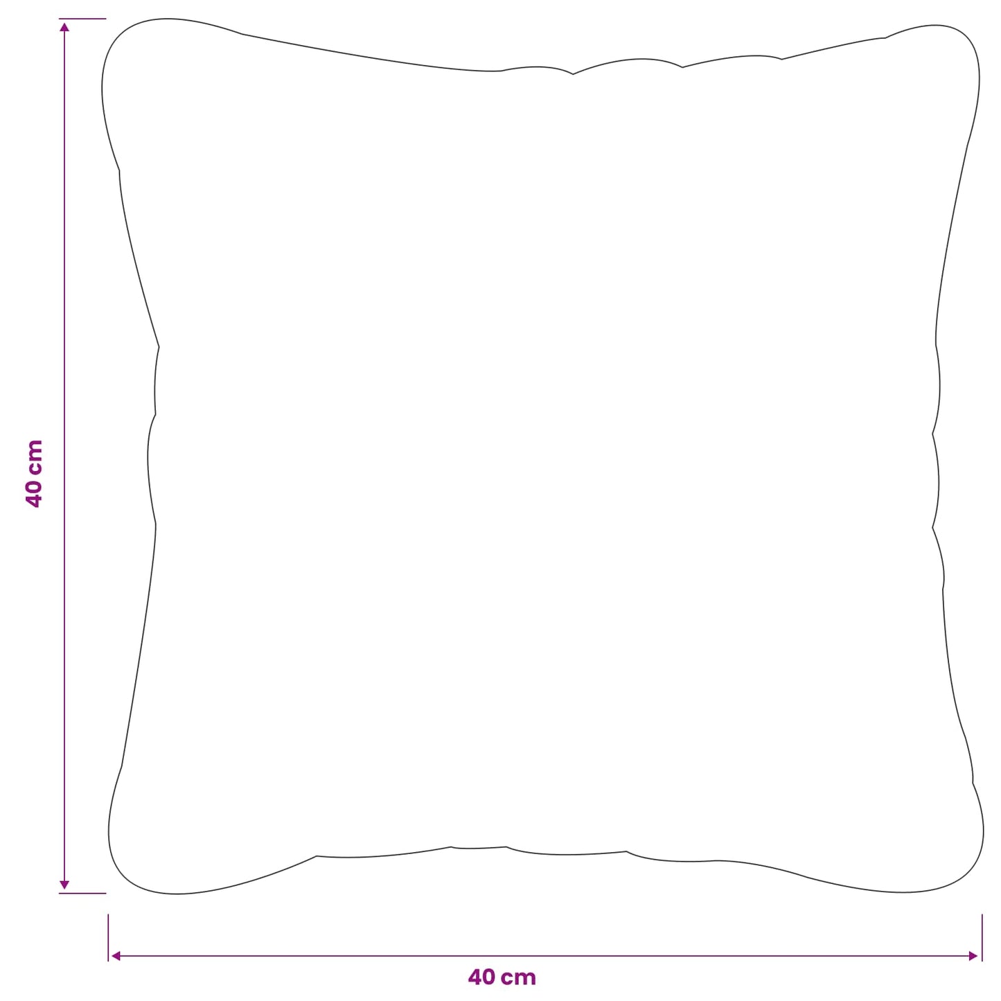 Pudebetræk 12 stk. HEERLEN Lysegrå 40 x 40 cm Chenille Stof