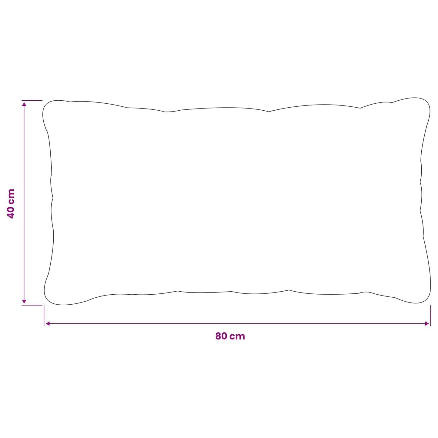 Pudebetræk 12 pcs HEERLEN Lys grøn 40 x 80 cm Polyester