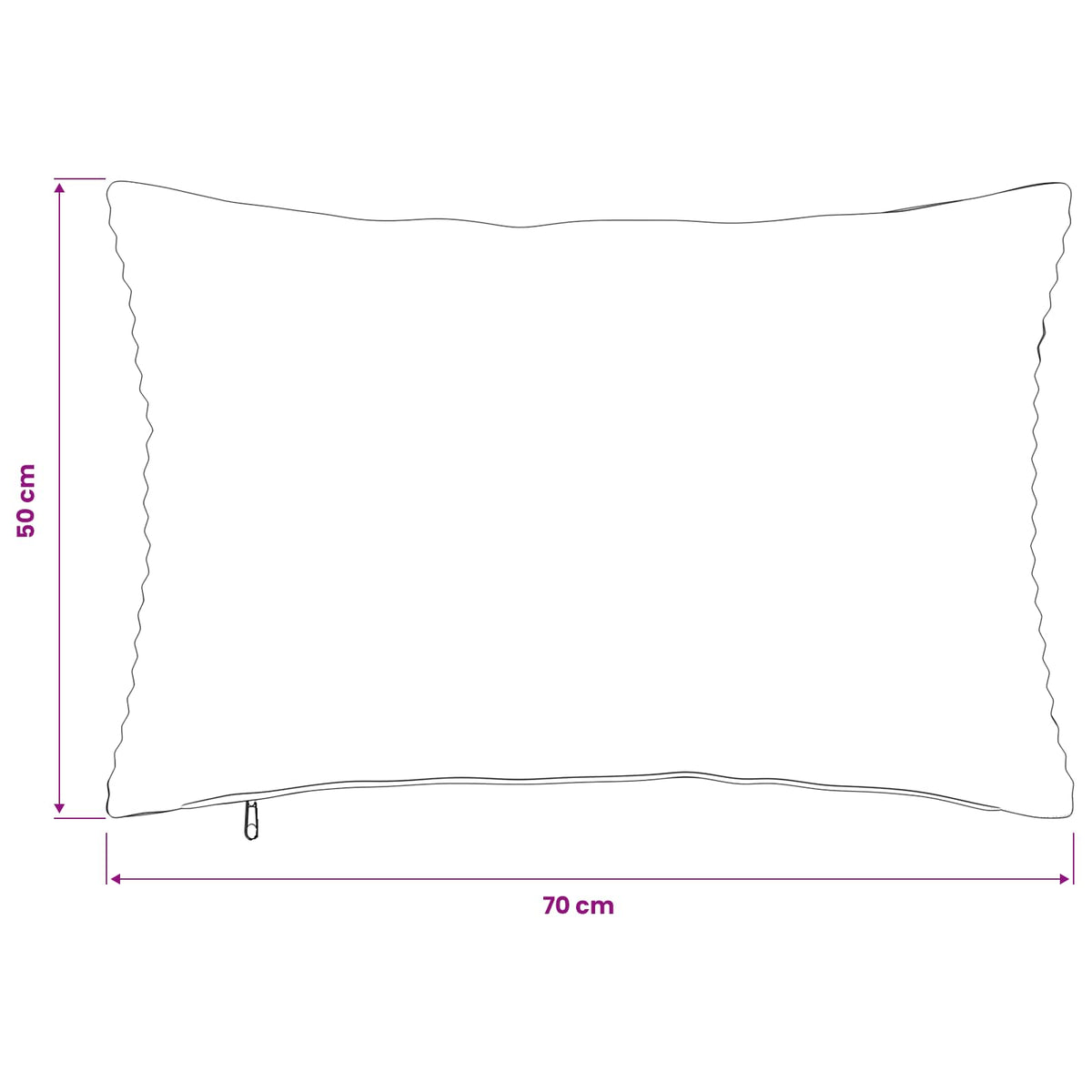 Pudebetræk 2 pcs HEERLEN Gul 50 x 70 cm cordfløjl