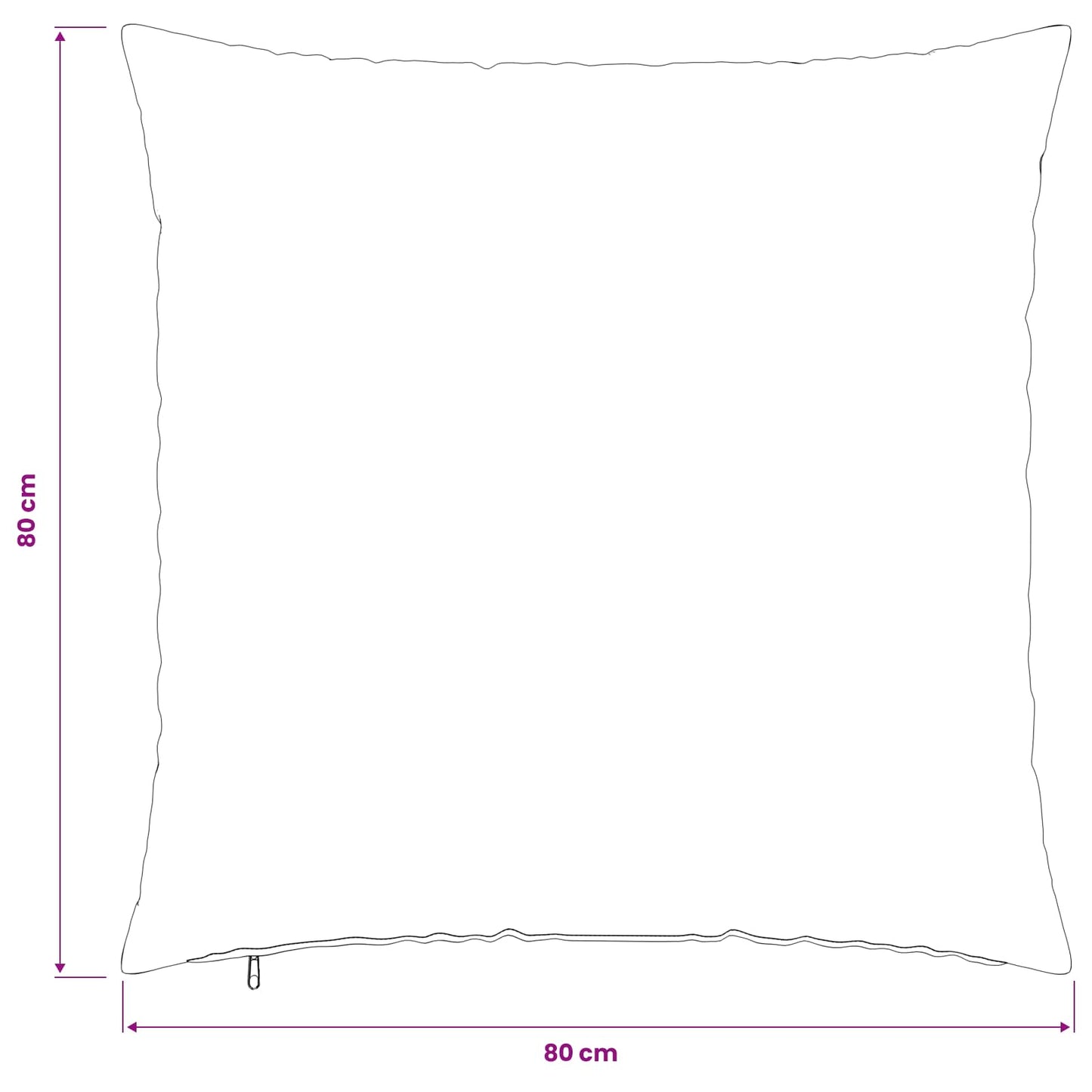 Pudebetræk 2 pcs HEERLEN Beige 80 x 80 cm Bouclé