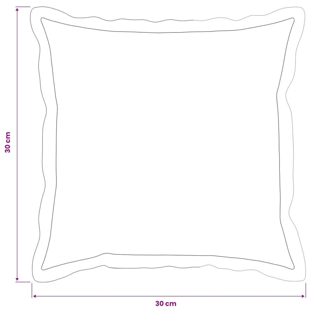 Pudebetræk 2 stk. HOUTEN Grå 30 x 30 cm Polyester
