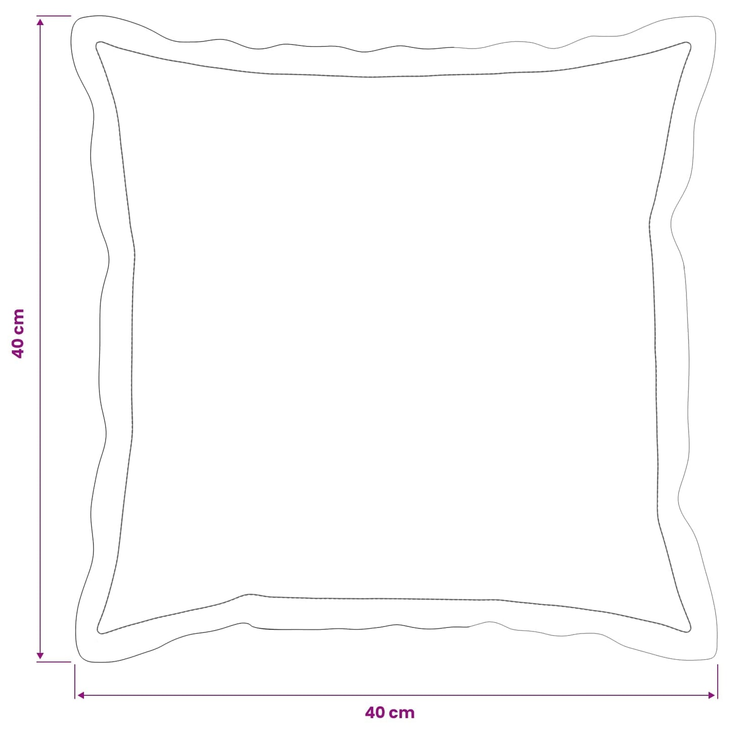 Pudebetræk 2 stk. HOUTEN Mørkegrå 40 x 40 cm Faux Kanin Pels
