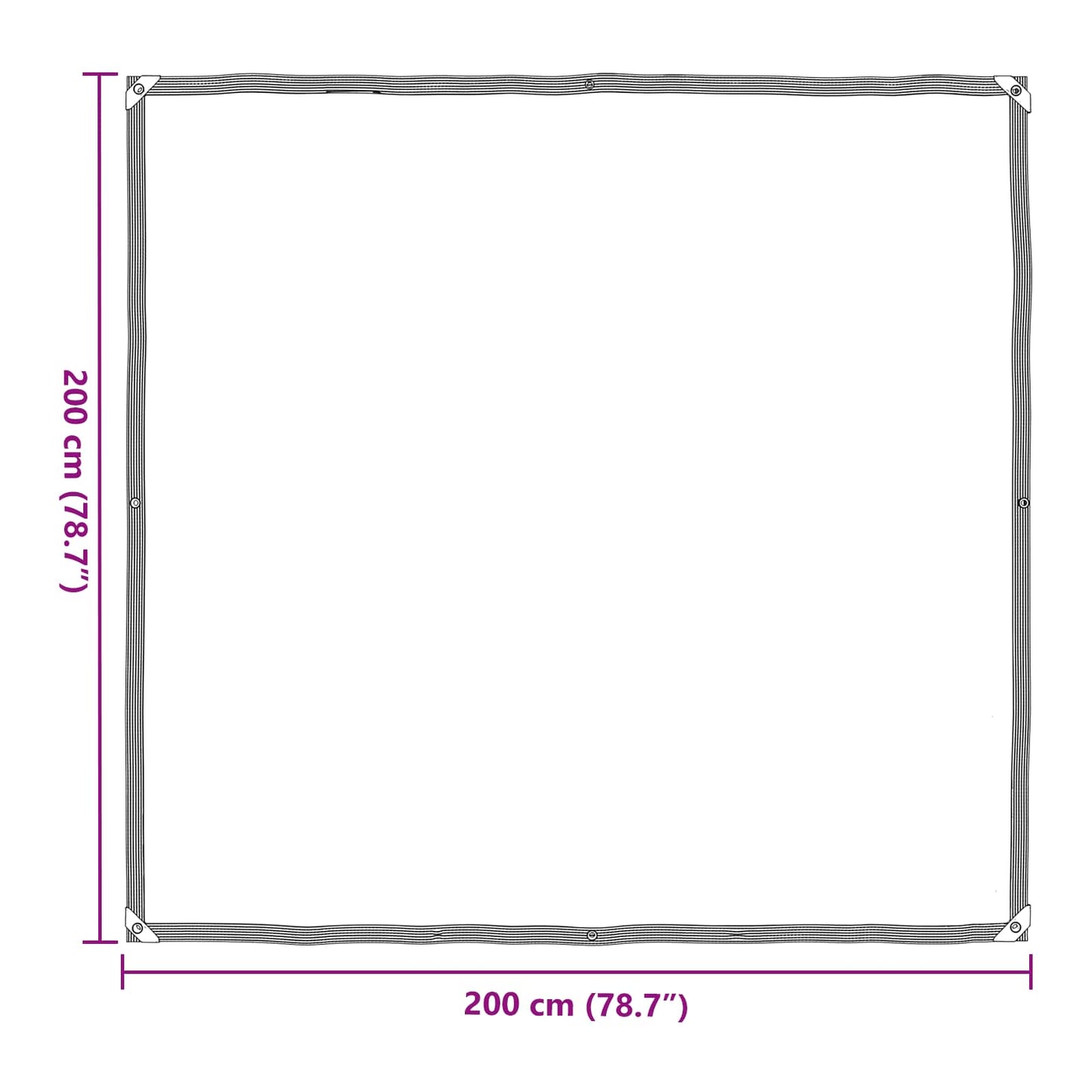 Planteovertræk Transparent 2 x 2 m PE