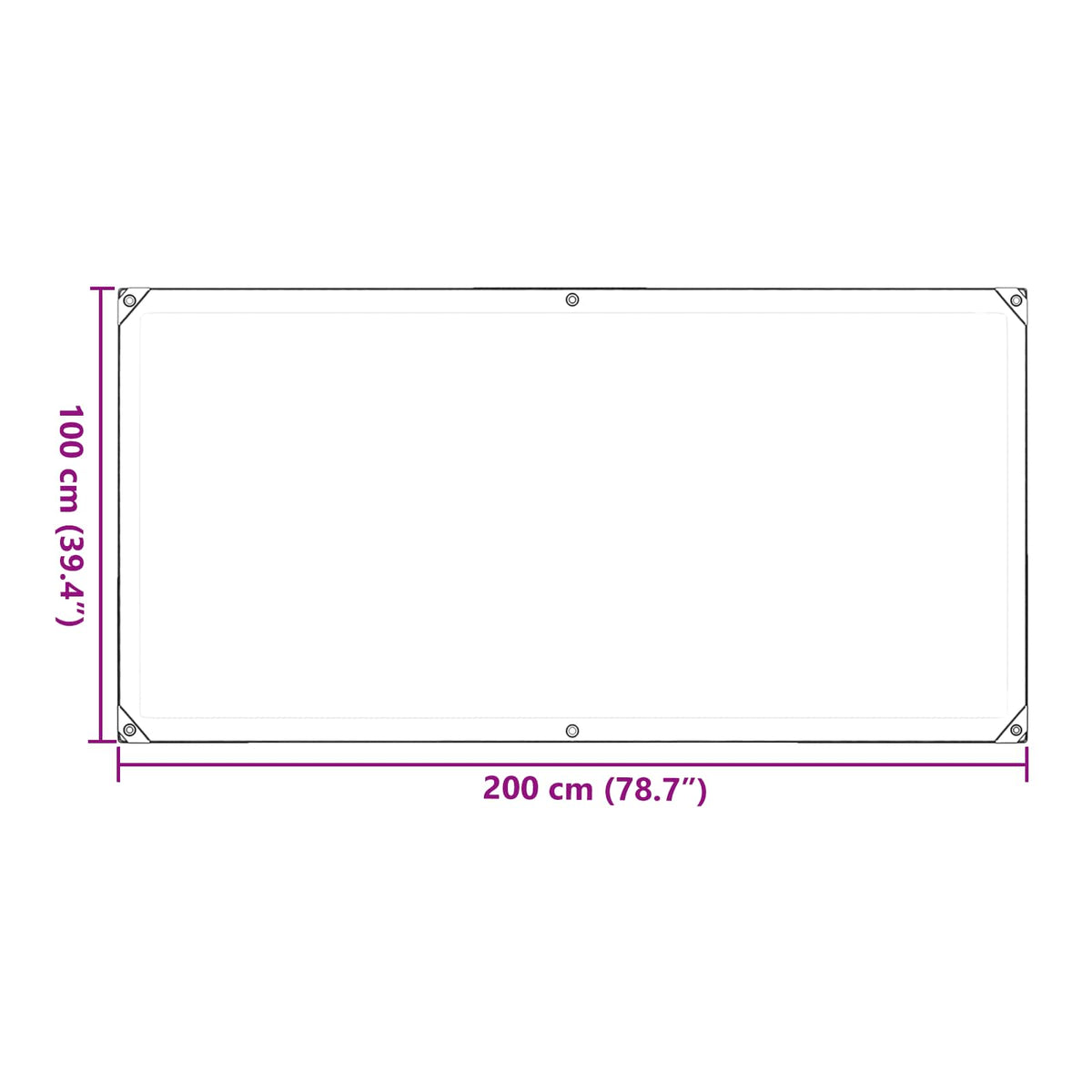 Planteovertræk Transparent 1 x 2 m PVC