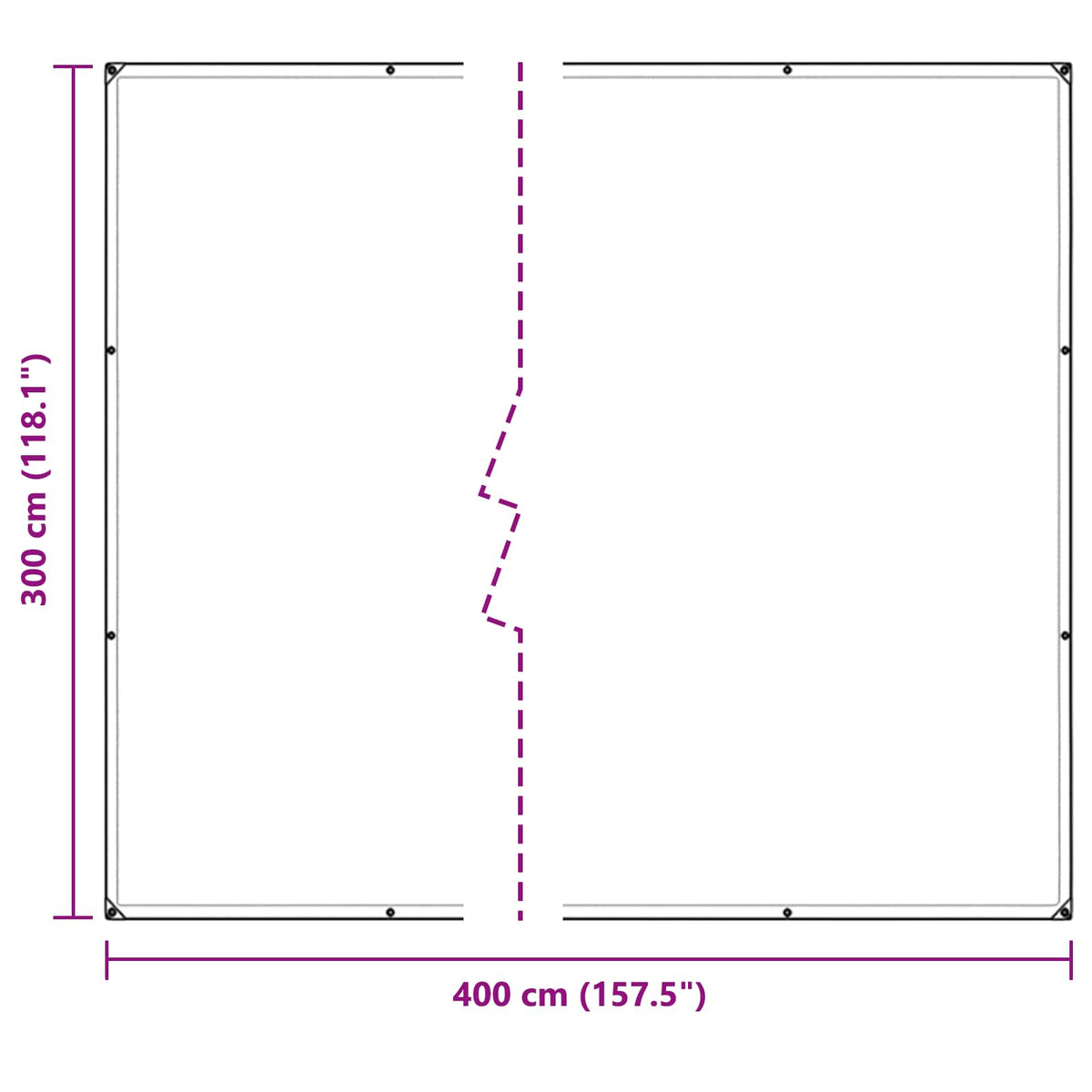 Planteovertræk Transparent 3 x 4 m PVC