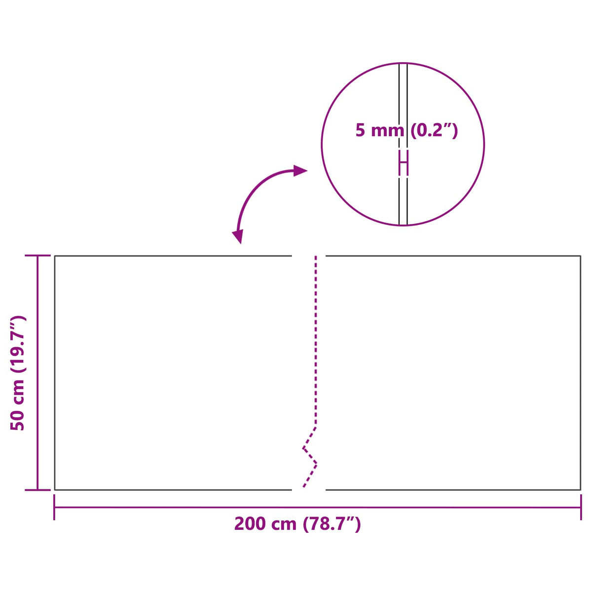Kork rolle Brun 200 x 50 x 0,5 cm Kork