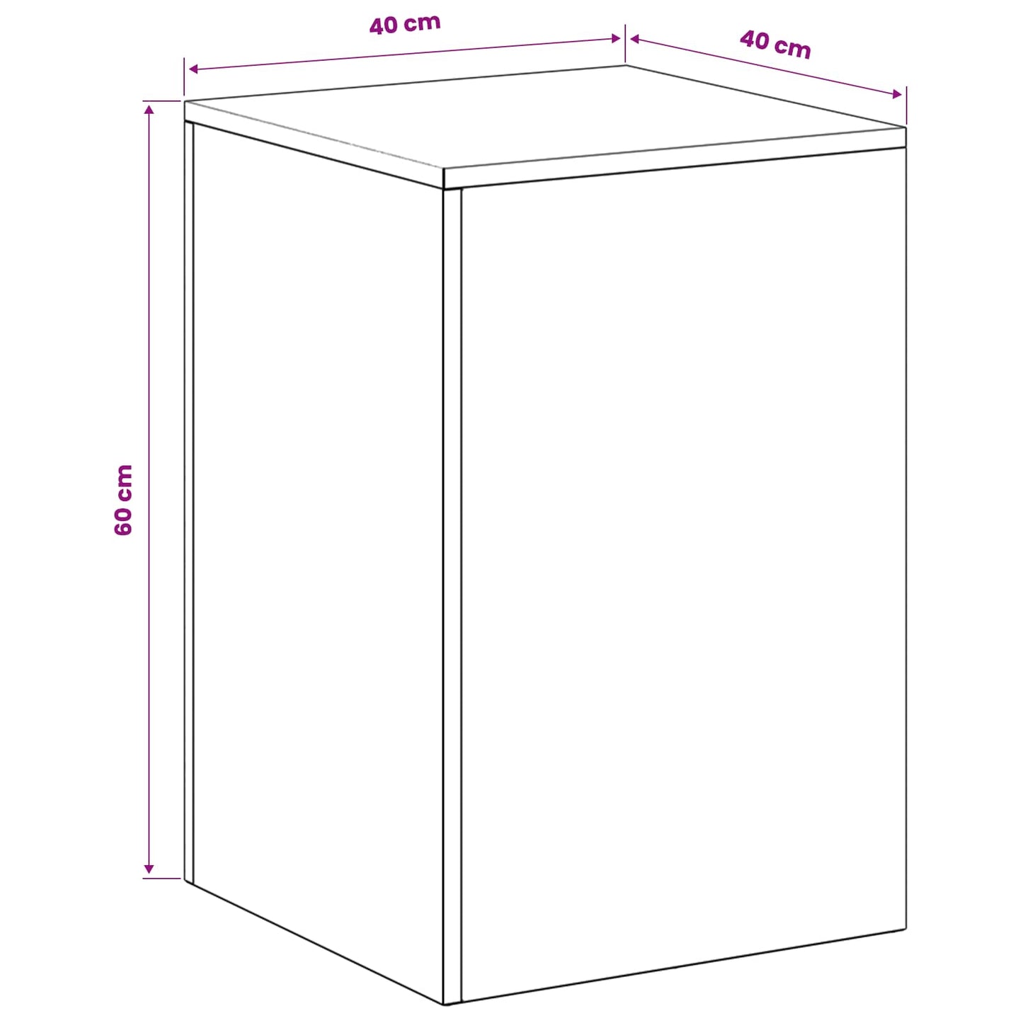 Planteholder 2 pcs Antracit 40 x 40 x 60 cm Galvaniseret stål